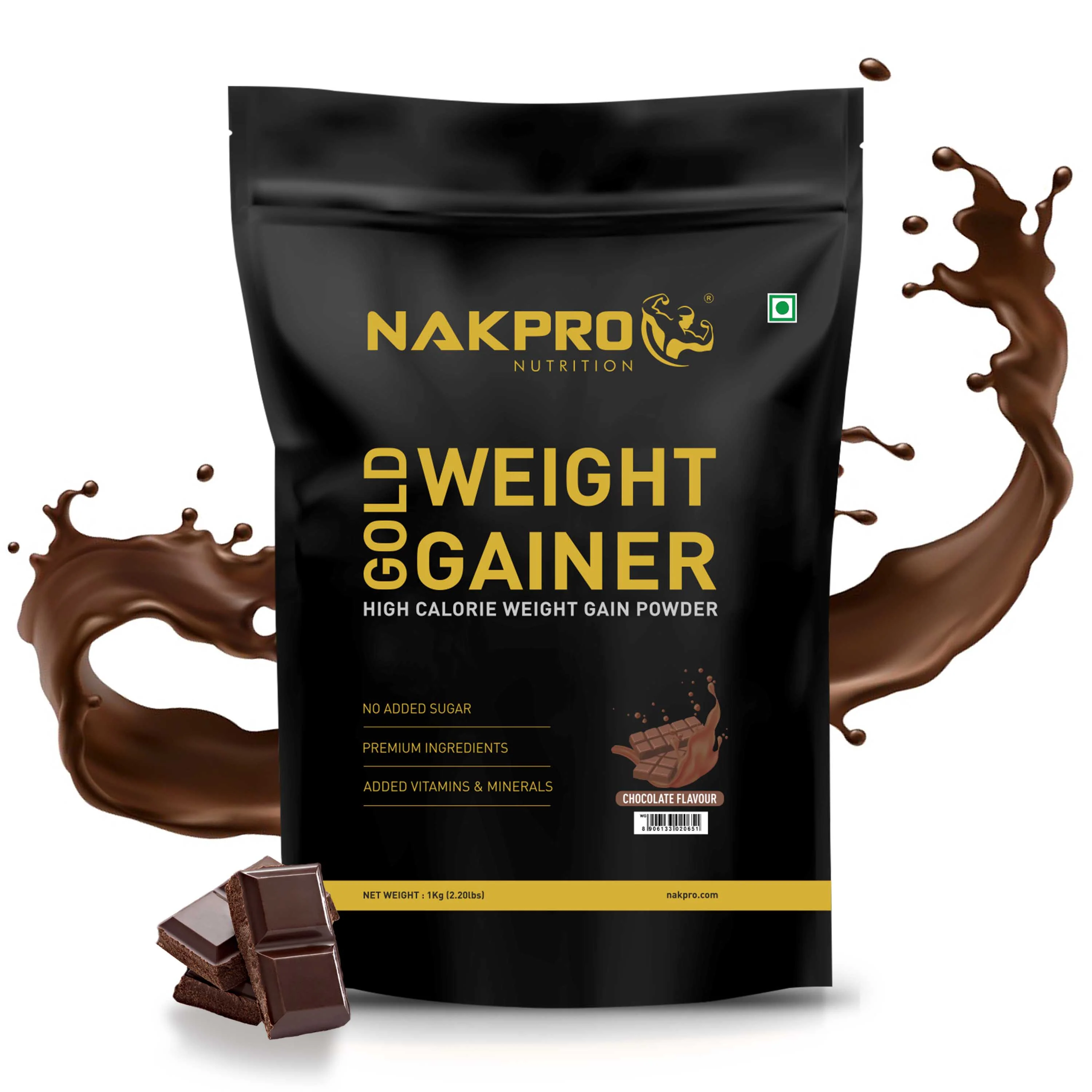Nakpro Gold Weight Gainer | 79g Carbs | Added Vitamins & Minerals - Image 4