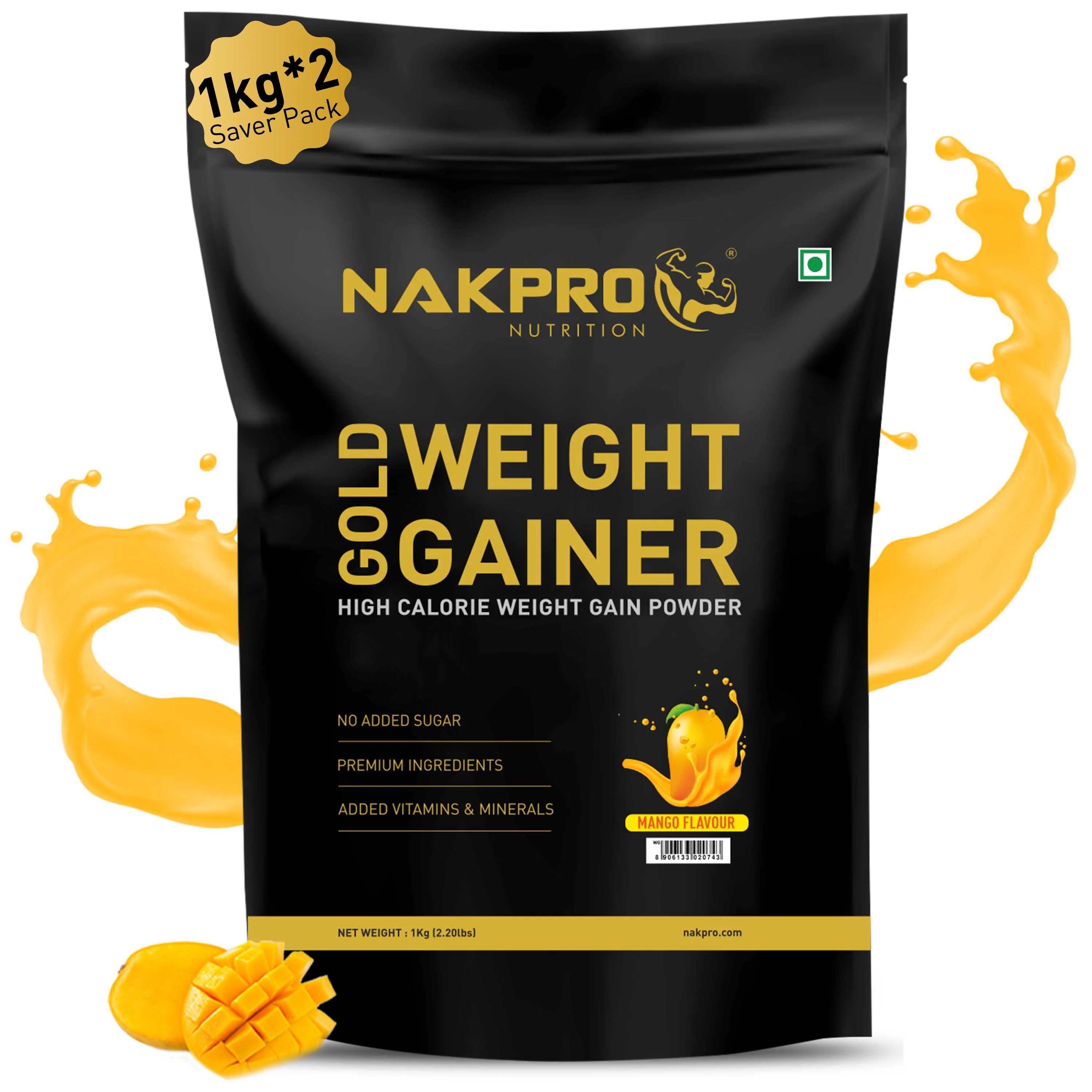 Nakpro Gold Weight Gainer | 79g Carbs | Added Vitamins & Minerals - Image 40