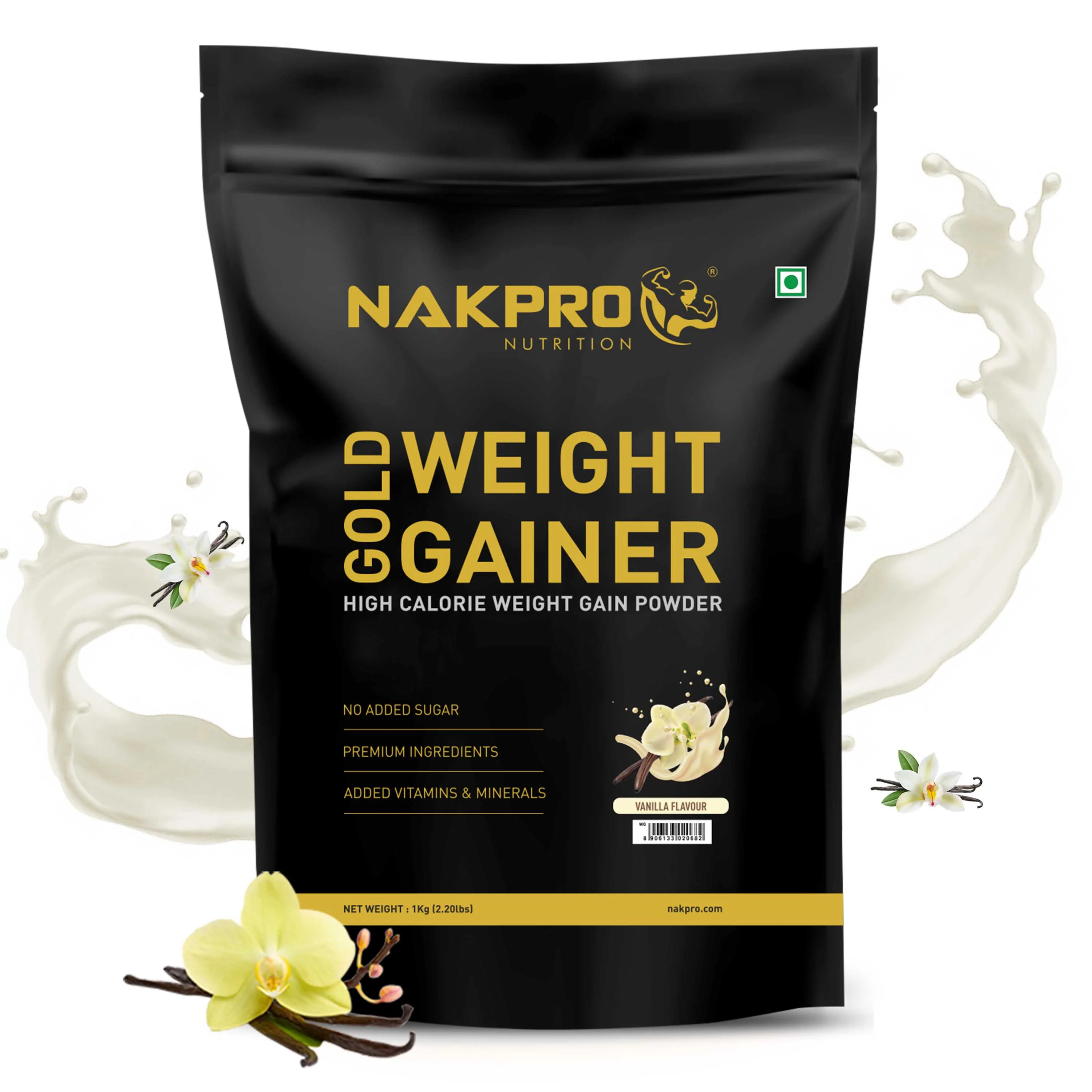 Nakpro Gold Weight Gainer | 79g Carbs | Added Vitamins & Minerals - Image 45