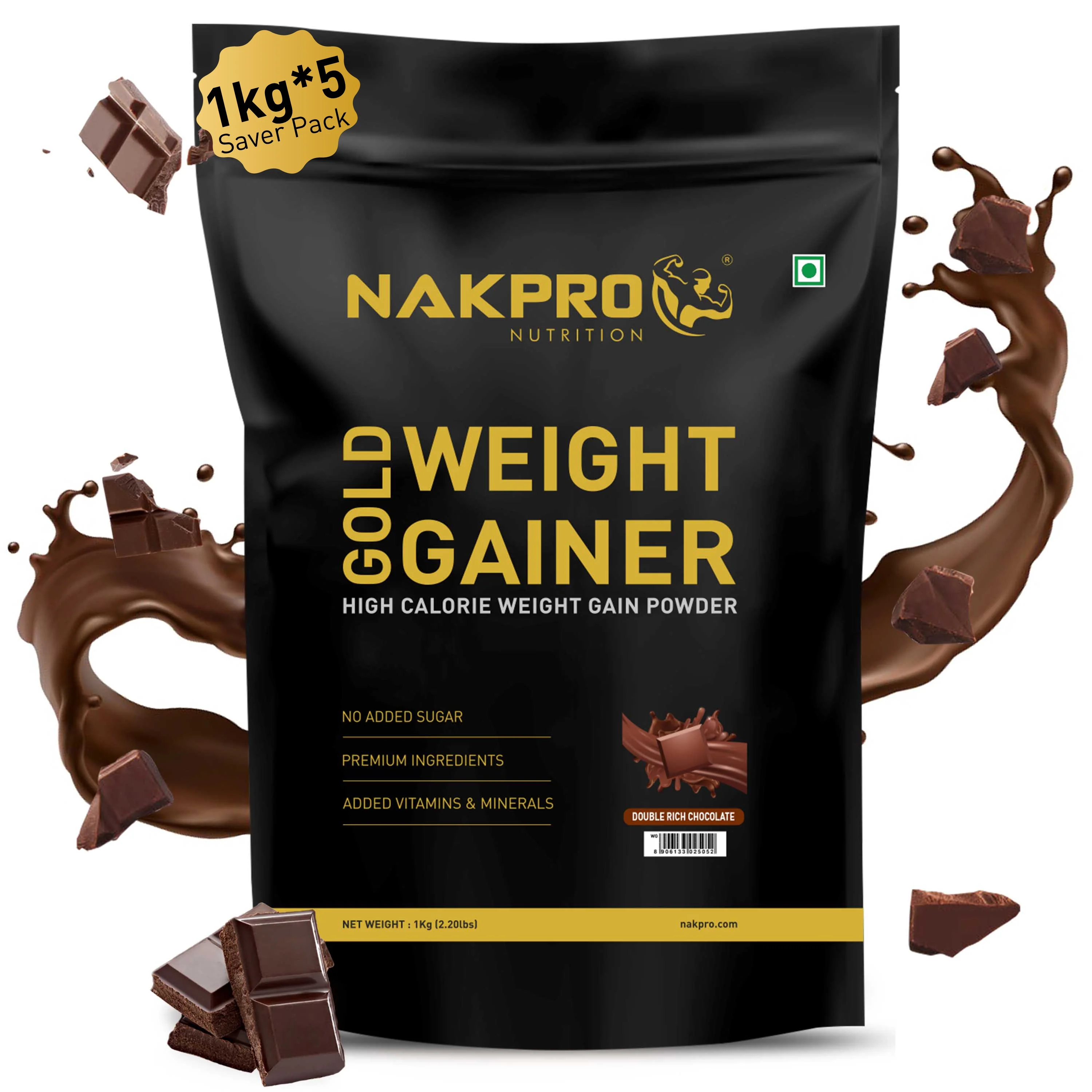 Nakpro Gold Weight Gainer | 79g Carbs | Added Vitamins & Minerals - Image 52