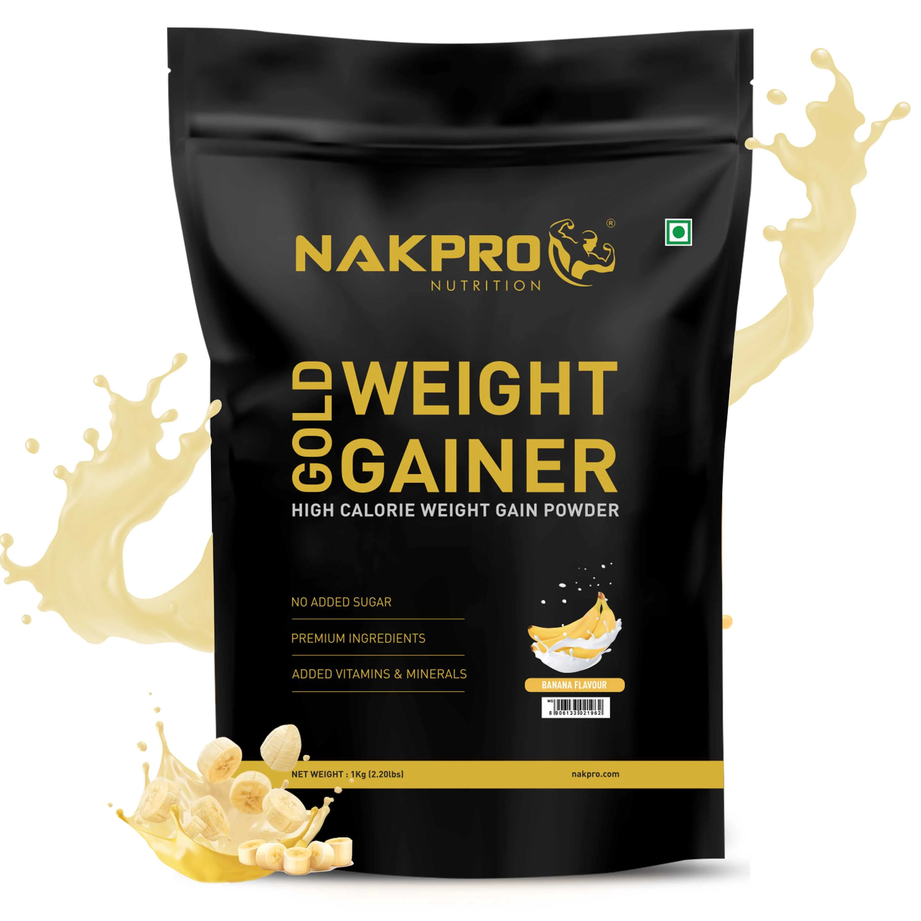 Nakpro Gold Weight Gainer | 79g Carbs | Added Vitamins & Minerals - Image 59