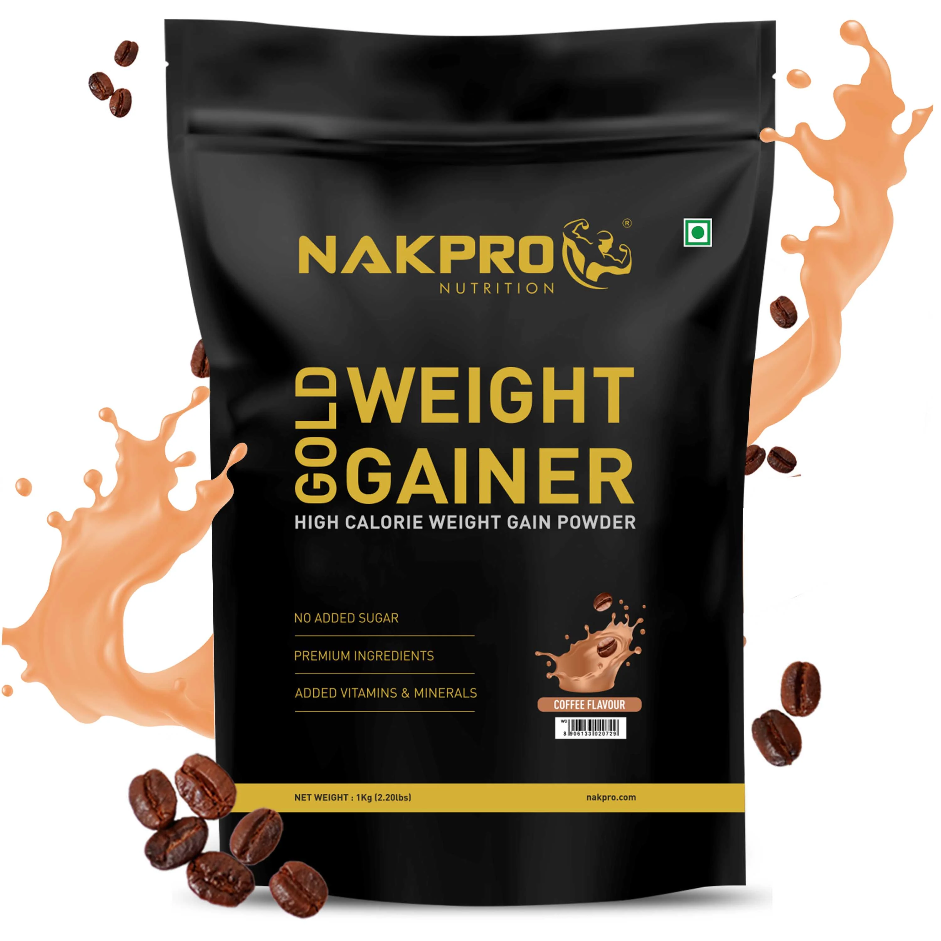 Nakpro Gold Weight Gainer | 79g Carbs | Added Vitamins & Minerals - Image 66