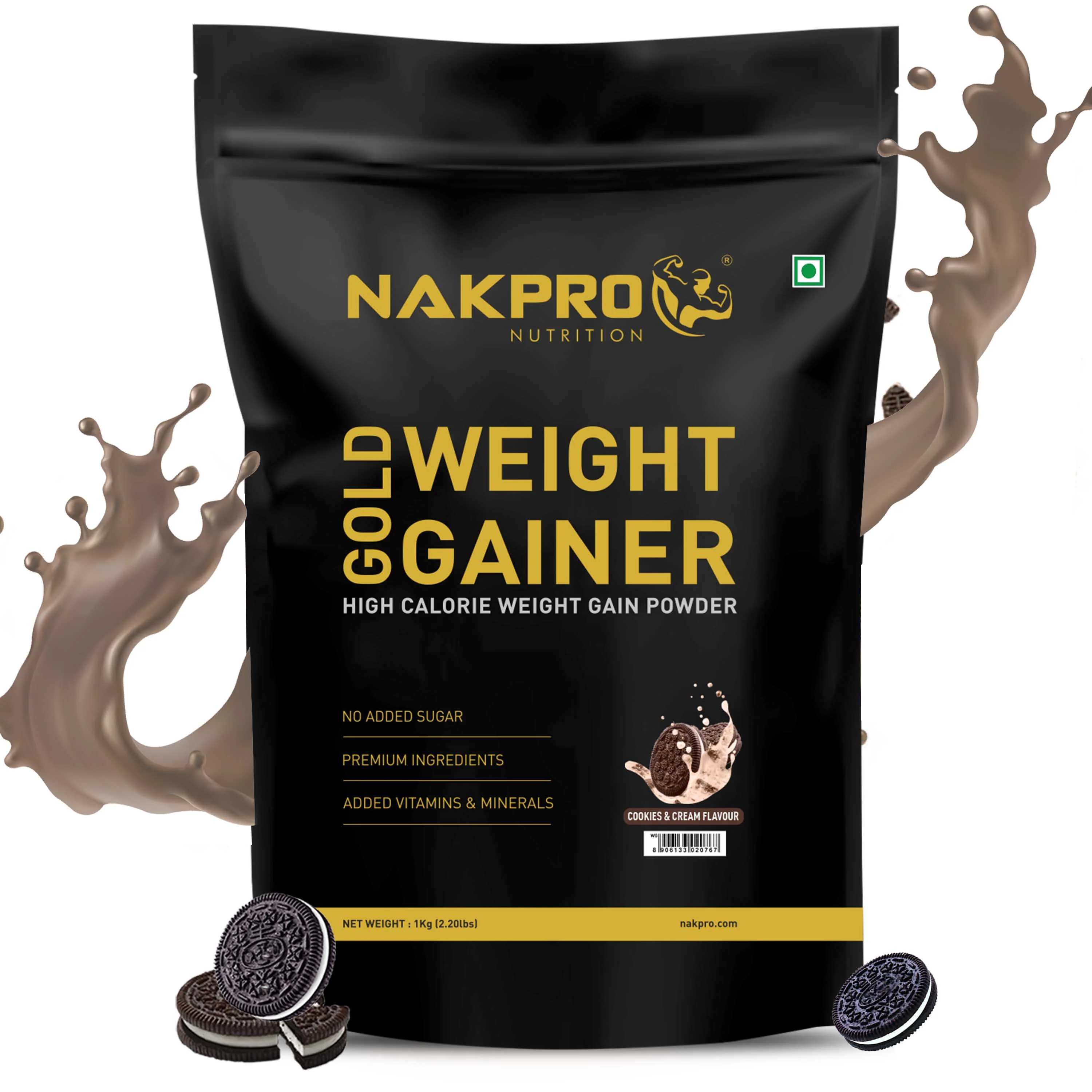 Nakpro Gold Weight Gainer | 79g Carbs | Added Vitamins & Minerals - Image 67