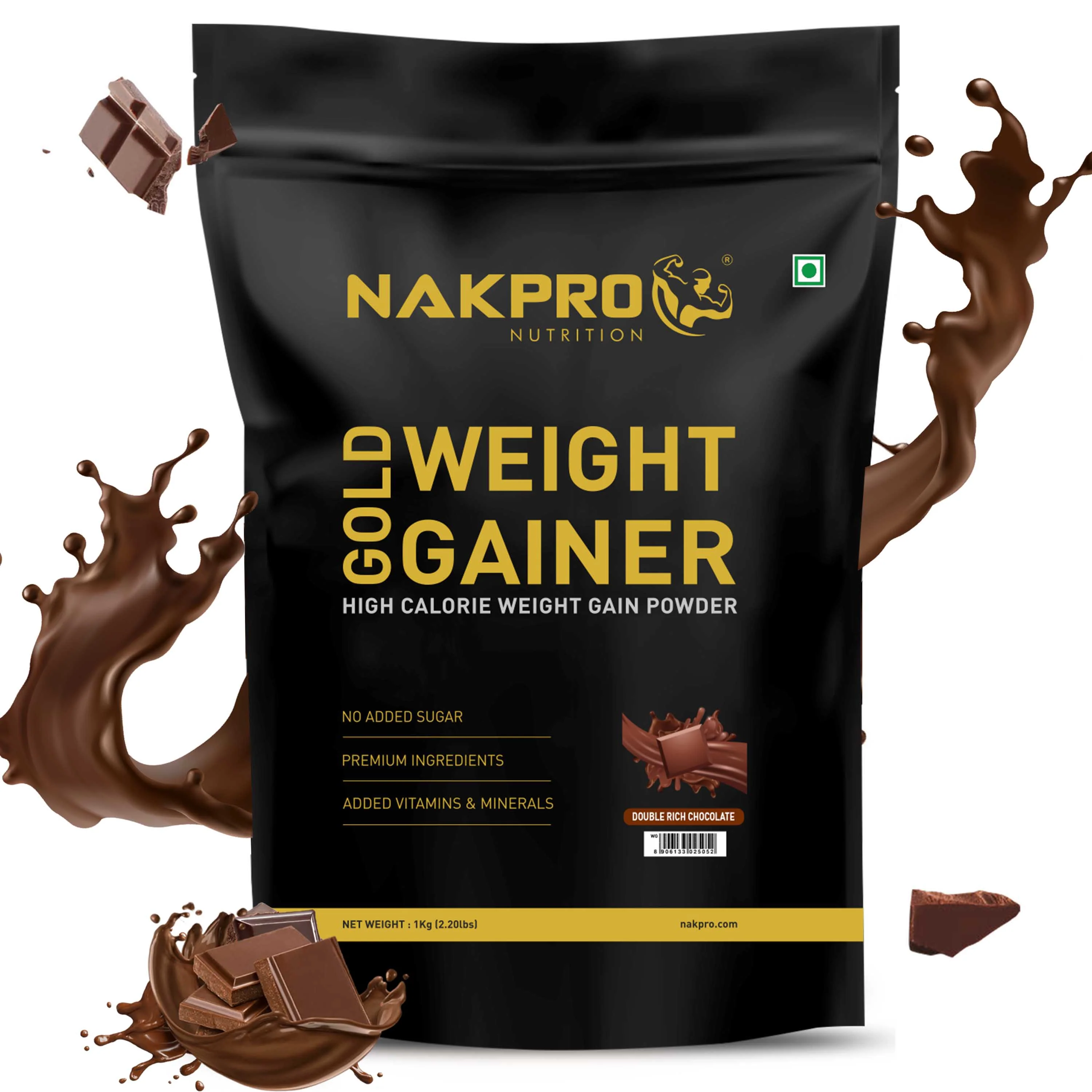 Nakpro Gold Weight Gainer | 79g Carbs | Added Vitamins & Minerals - Image 69