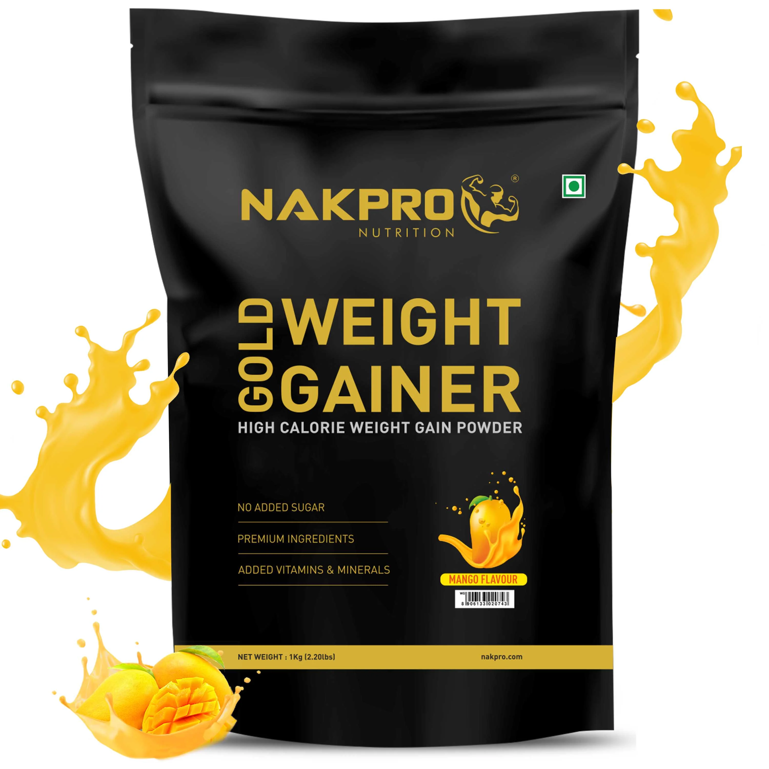 Nakpro Gold Weight Gainer | 79g Carbs | Added Vitamins & Minerals - Image 70