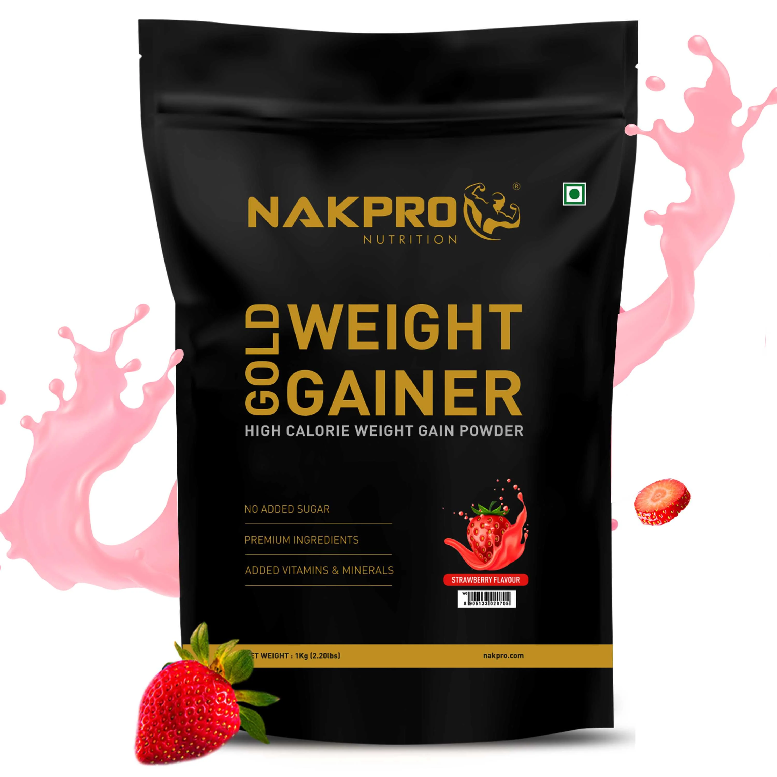 Nakpro Gold Weight Gainer | 79g Carbs | Added Vitamins & Minerals - Image 71