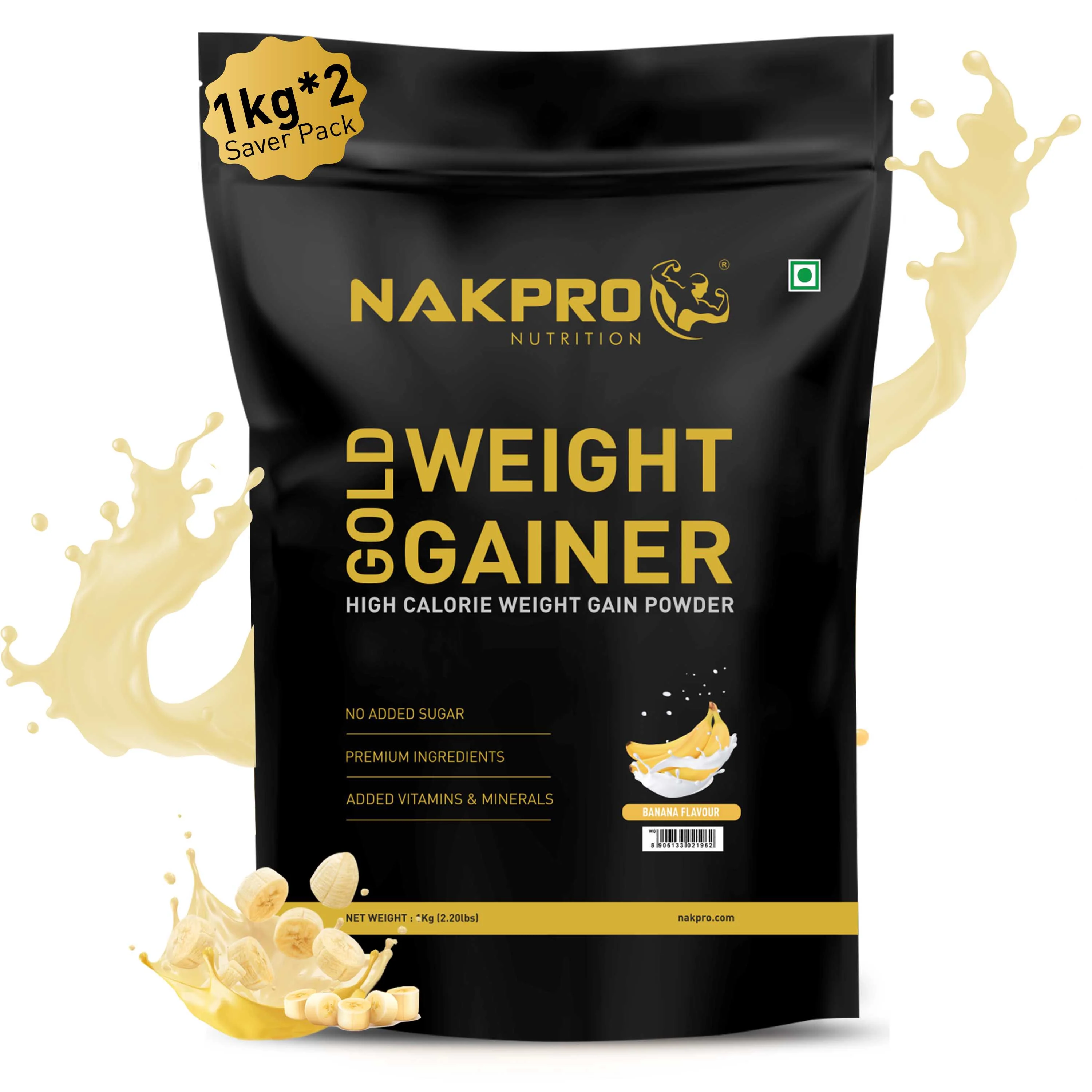 Nakpro Gold Weight Gainer | 79g Carbs | Added Vitamins & Minerals - Image 74