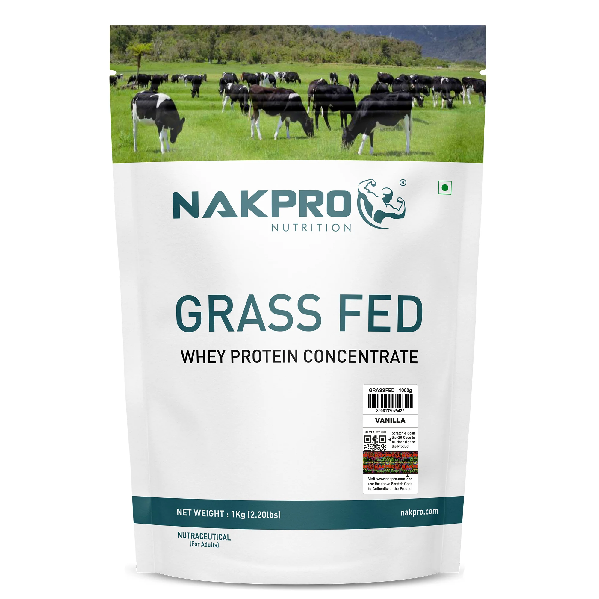 Nakpro Grass Fed Whey Protein Concentrate | 75g Protein