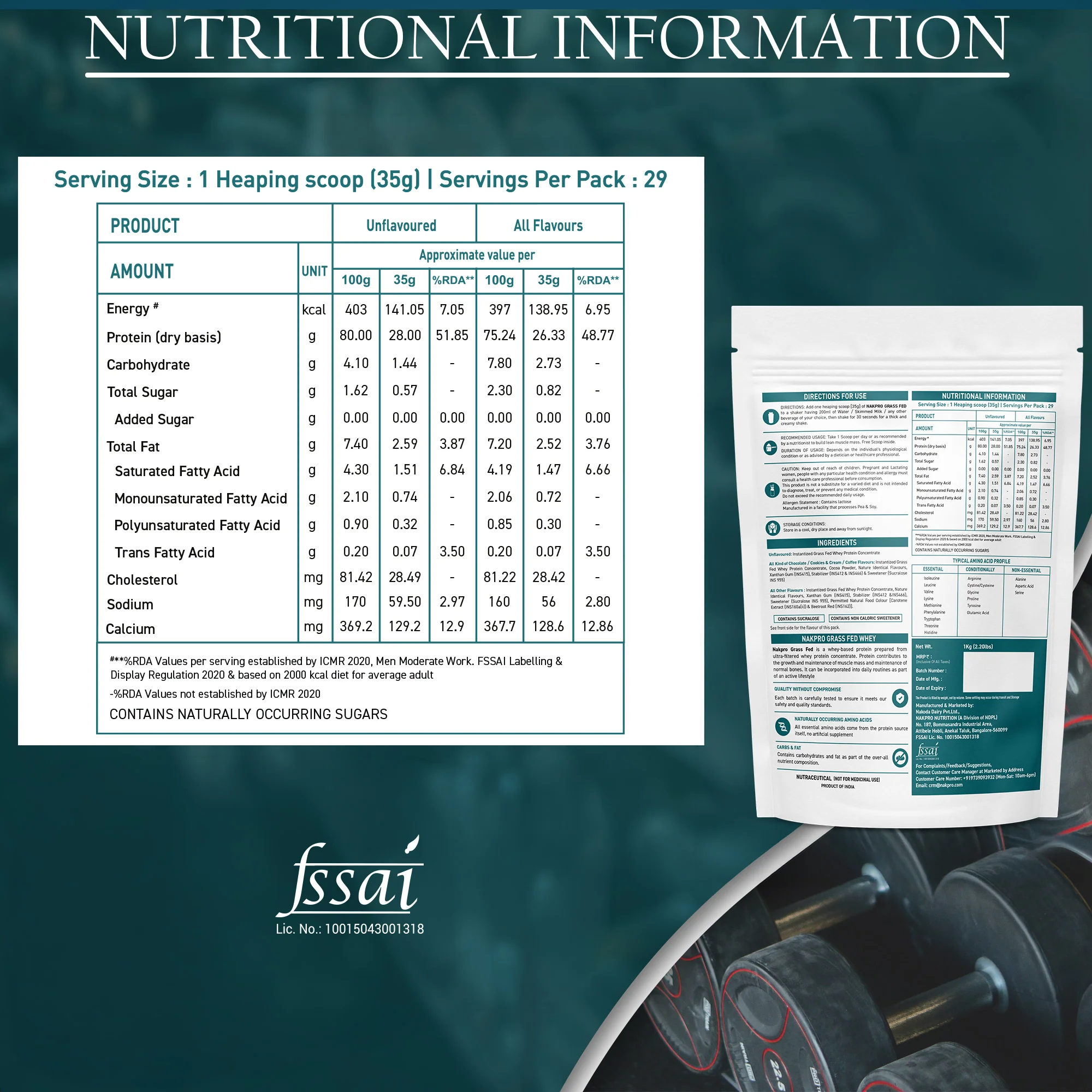 Nakpro Grass Fed Whey Protein Concentrate | 75g Protein - Image 42