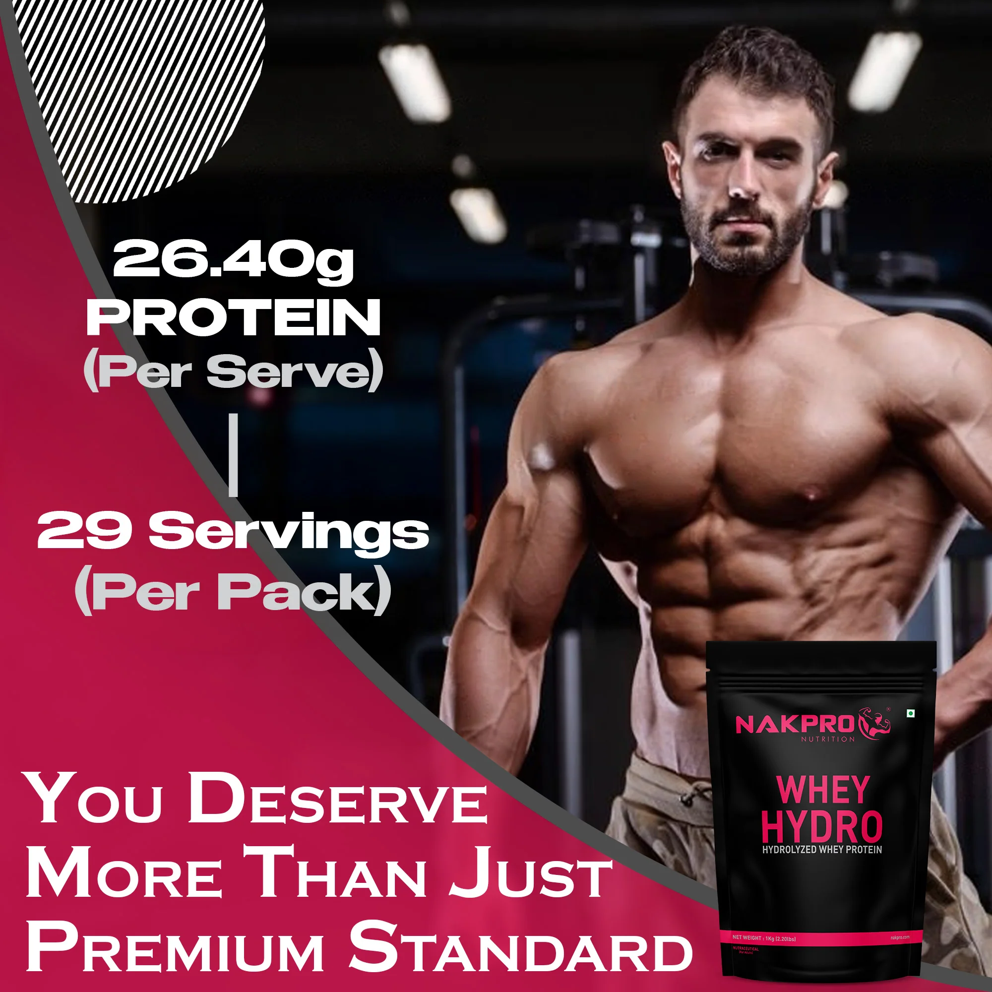 Nakpro Whey Hydro Whey Protein Hydrolysate | 75g Protein - Image 22