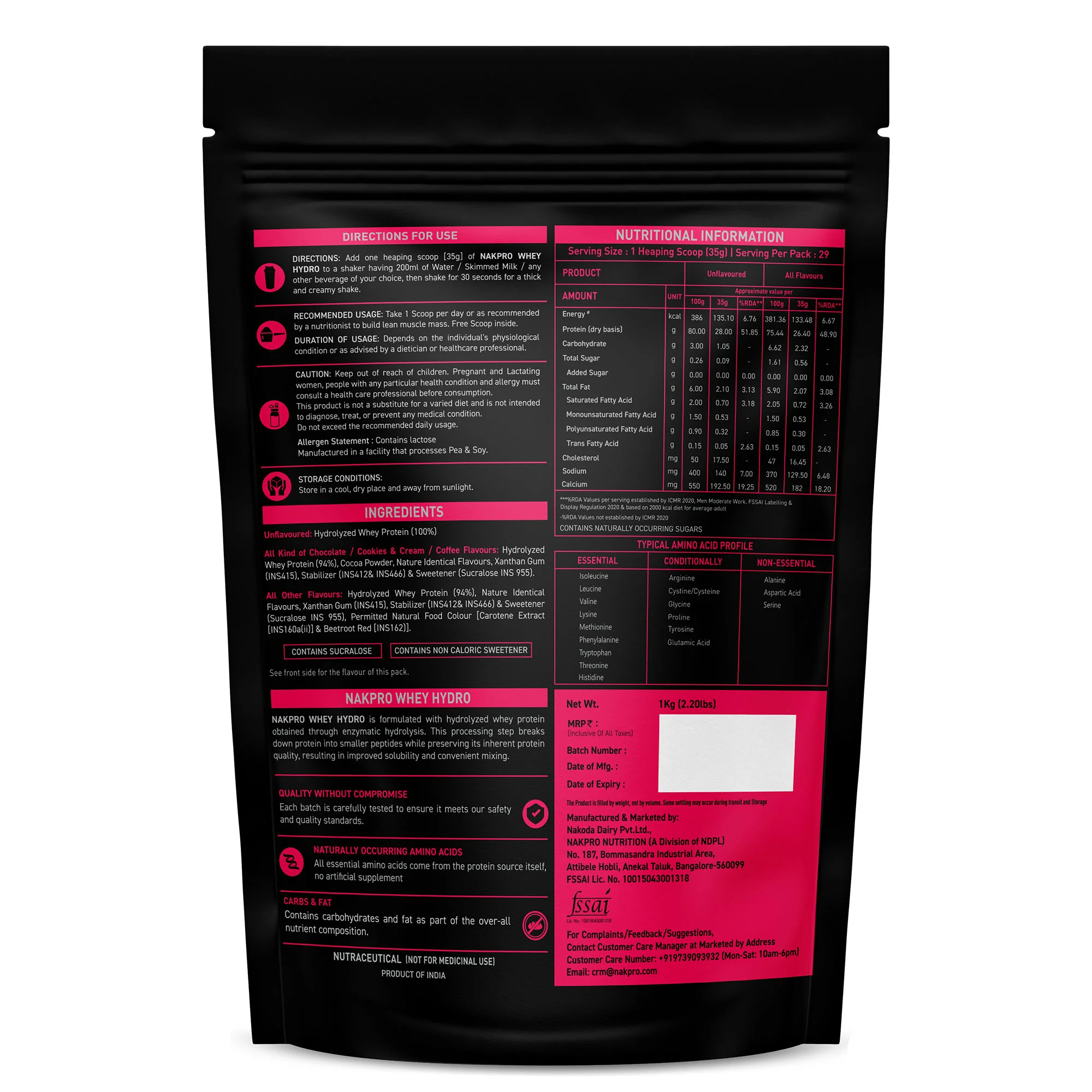 Nakpro Whey Hydro Whey Protein Hydrolysate | 75g Protein - Image 34