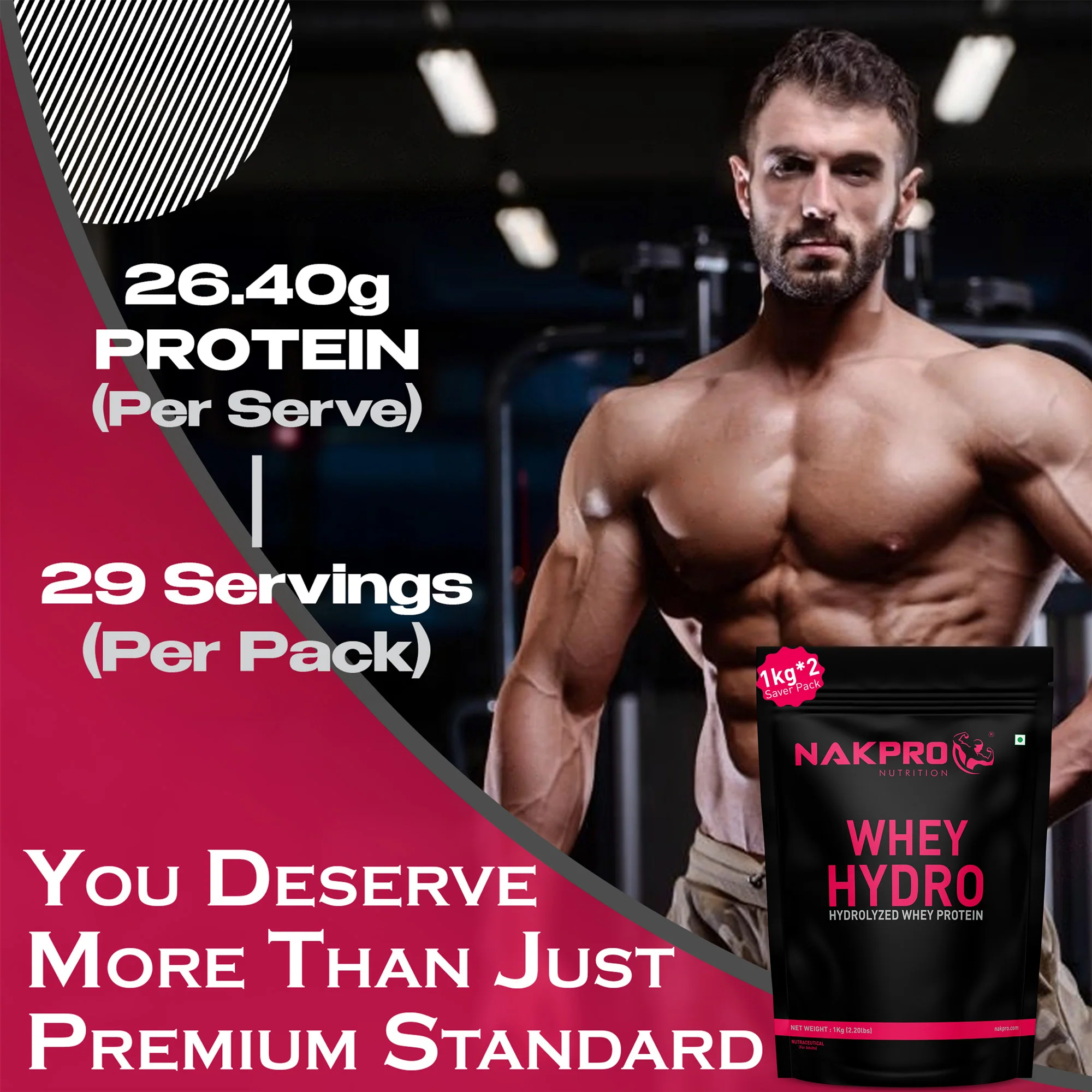 Nakpro Whey Hydro Whey Protein Hydrolysate | 75g Protein - Image 36