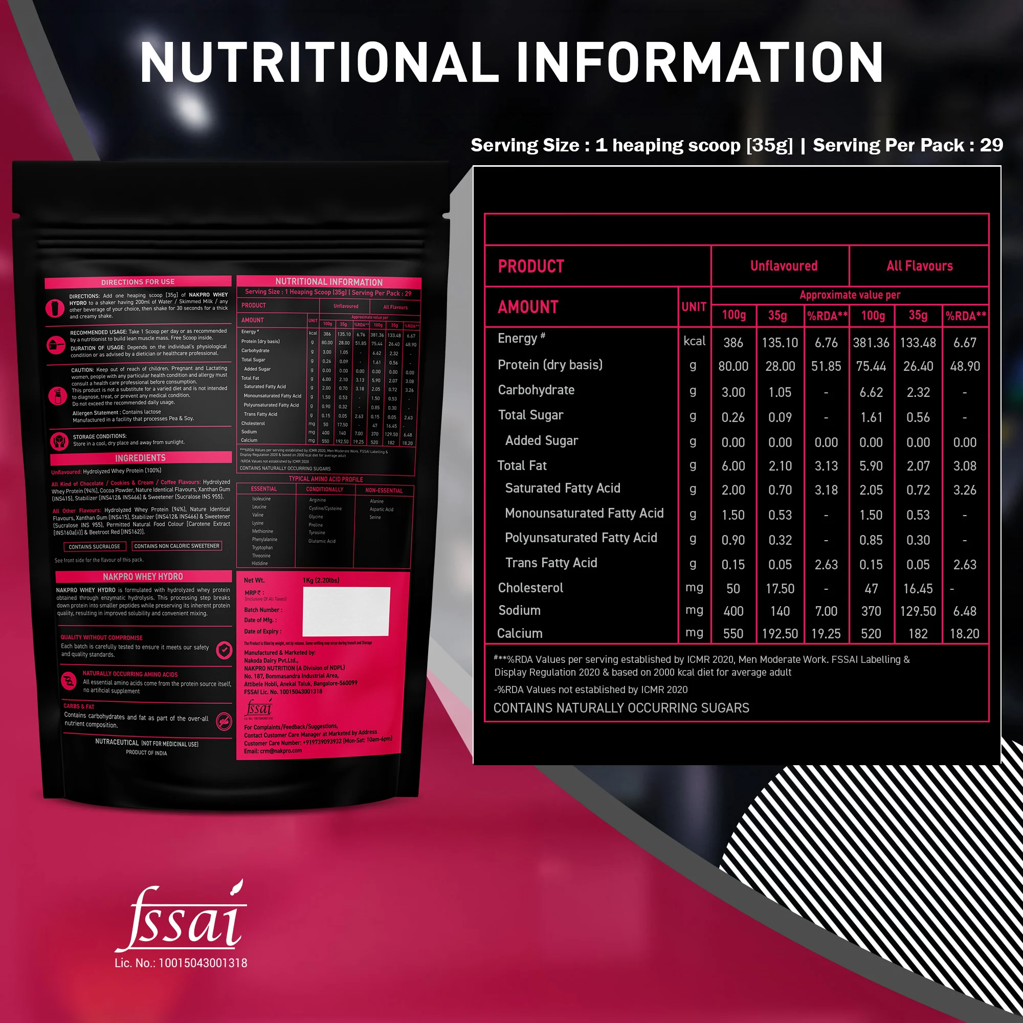 Nakpro Whey Hydro Whey Protein Hydrolysate | 75g Protein - Image 37