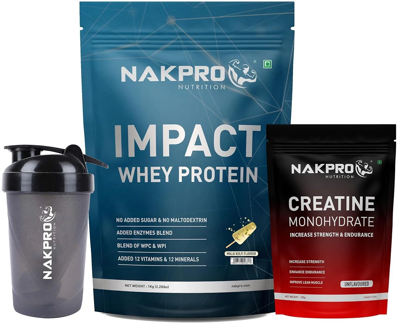 Nakpro Impact Whey Protein | 53g Protein | Whey Isolate & Concentrate Blend | Added Enzymes & Vitamins | Trustified Certified - Image 14