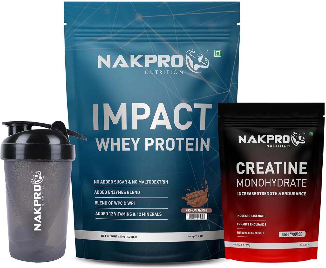 Nakpro Impact Whey Protein | 53g Protein | Whey Isolate & Concentrate Blend | Added Enzymes & Vitamins | Trustified Certified - Image 19