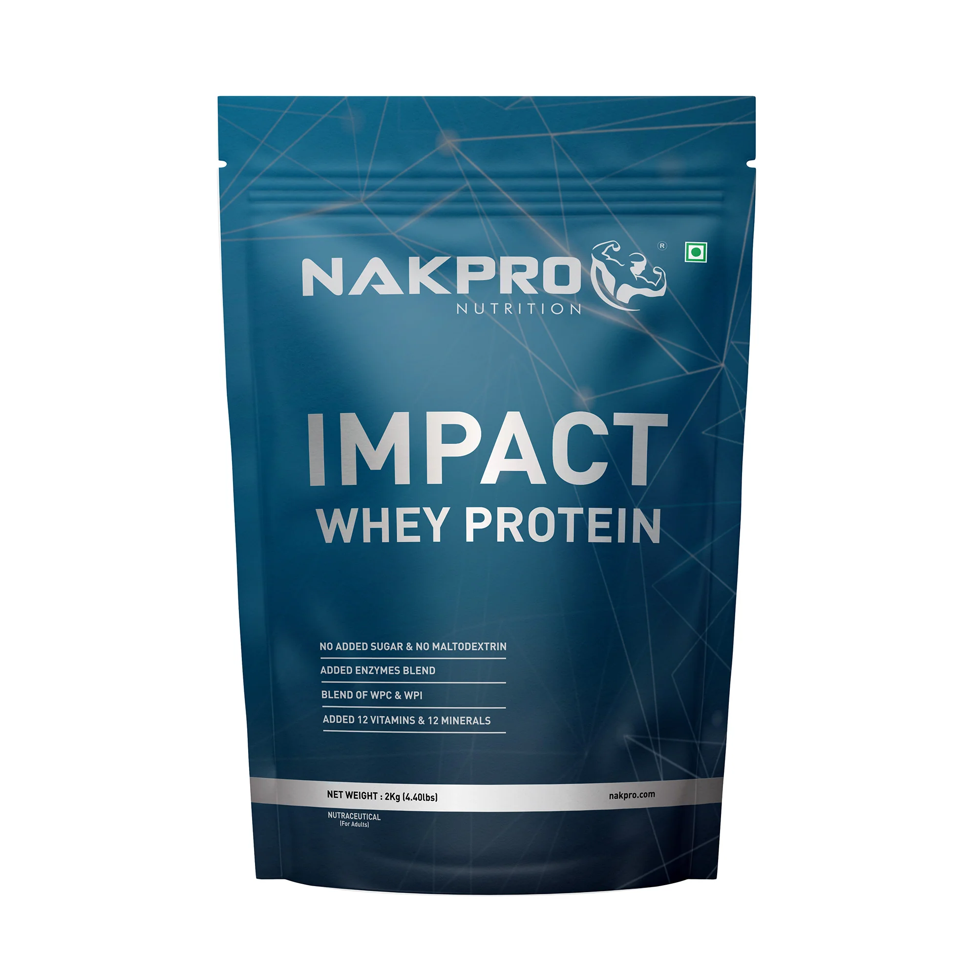 Nakpro Impact Whey Protein | 53g Protein | Whey Isolate & Concentrate Blend | Added Enzymes & Vitamins | Trustified Certified - Image 21