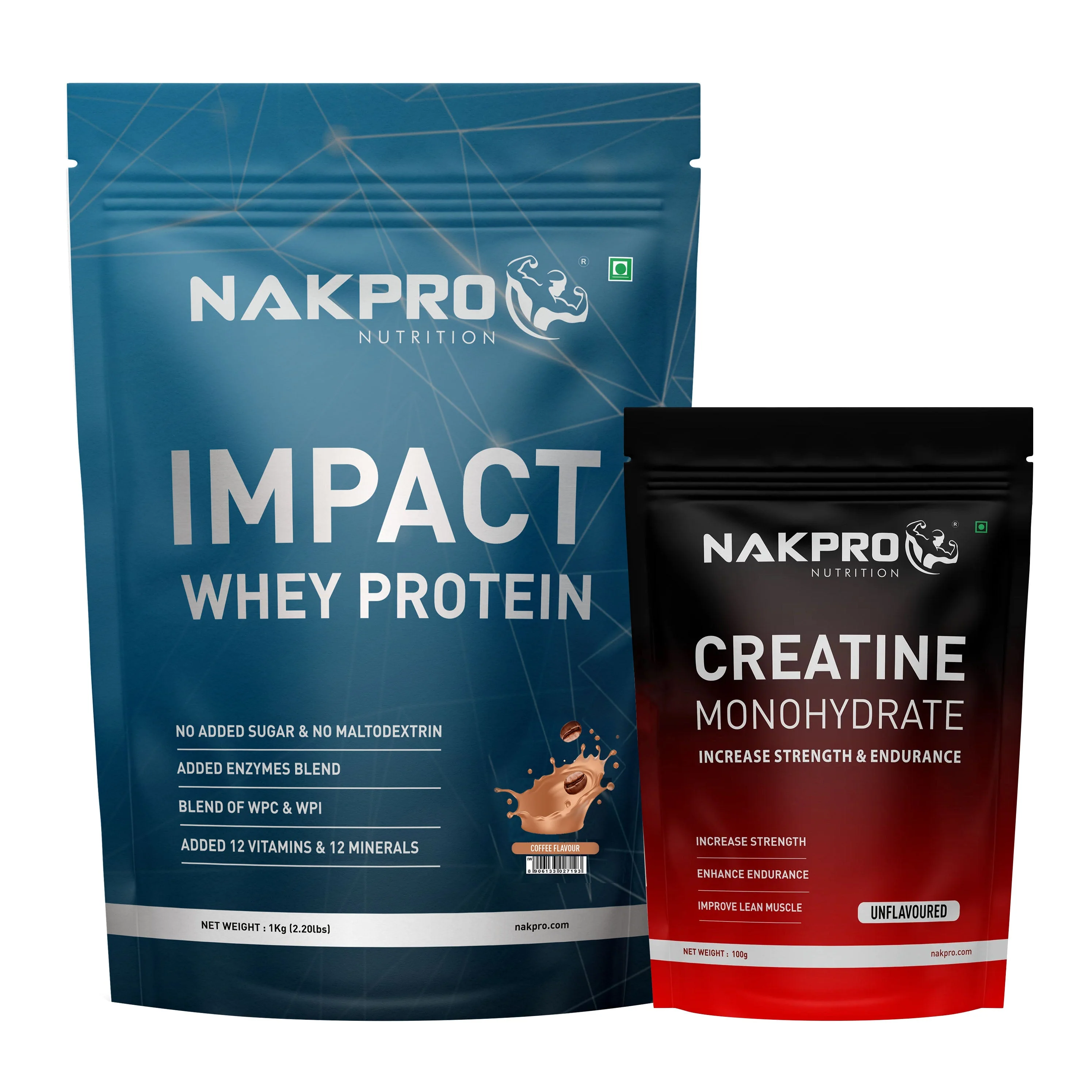Nakpro Impact Whey Protein | 53g Protein | Whey Isolate & Concentrate Blend | Added Enzymes & Vitamins | Trustified Certified - Image 5
