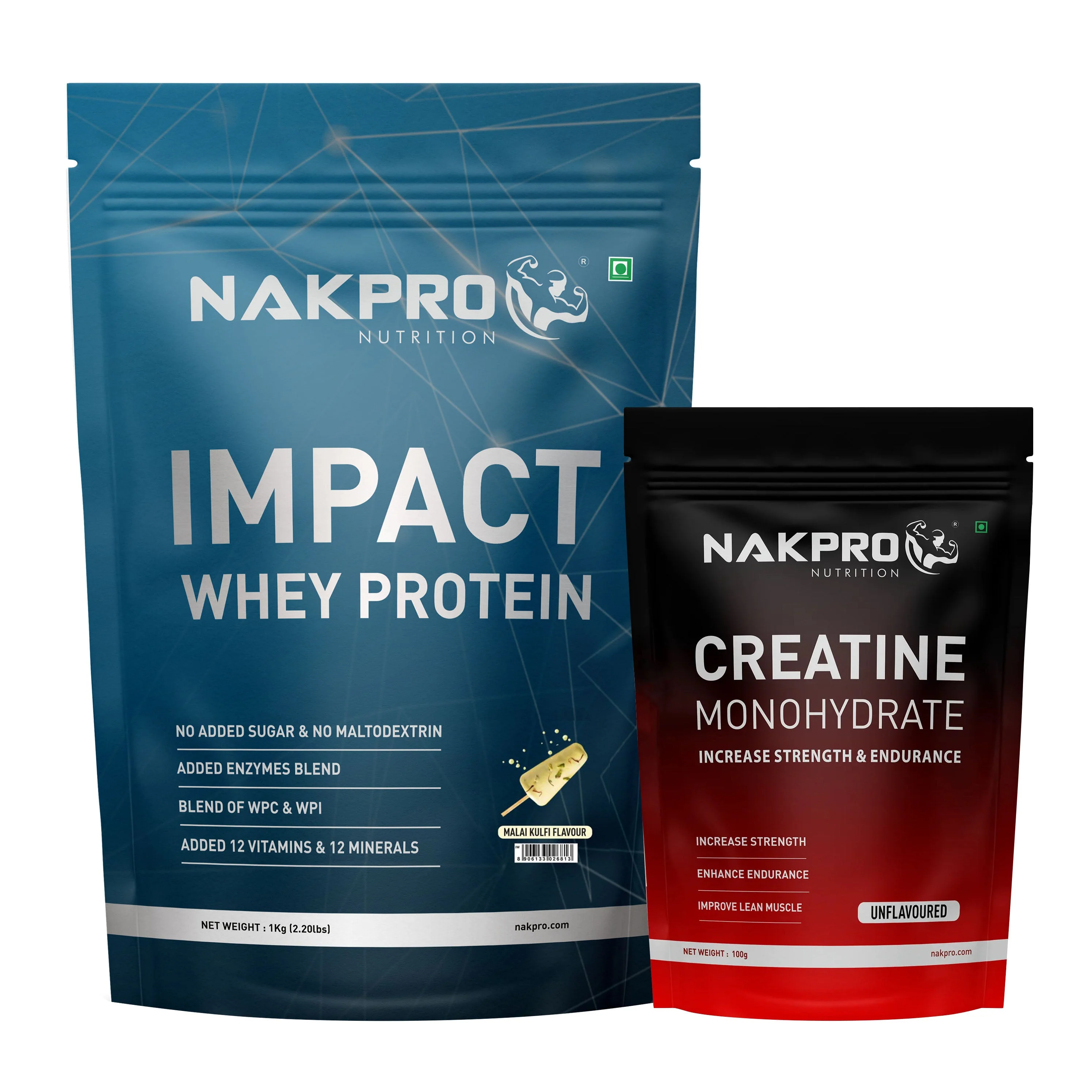 Nakpro Impact Whey Protein | 53g Protein | Whey Isolate & Concentrate Blend | Added Enzymes & Vitamins | Trustified Certified - Image 6