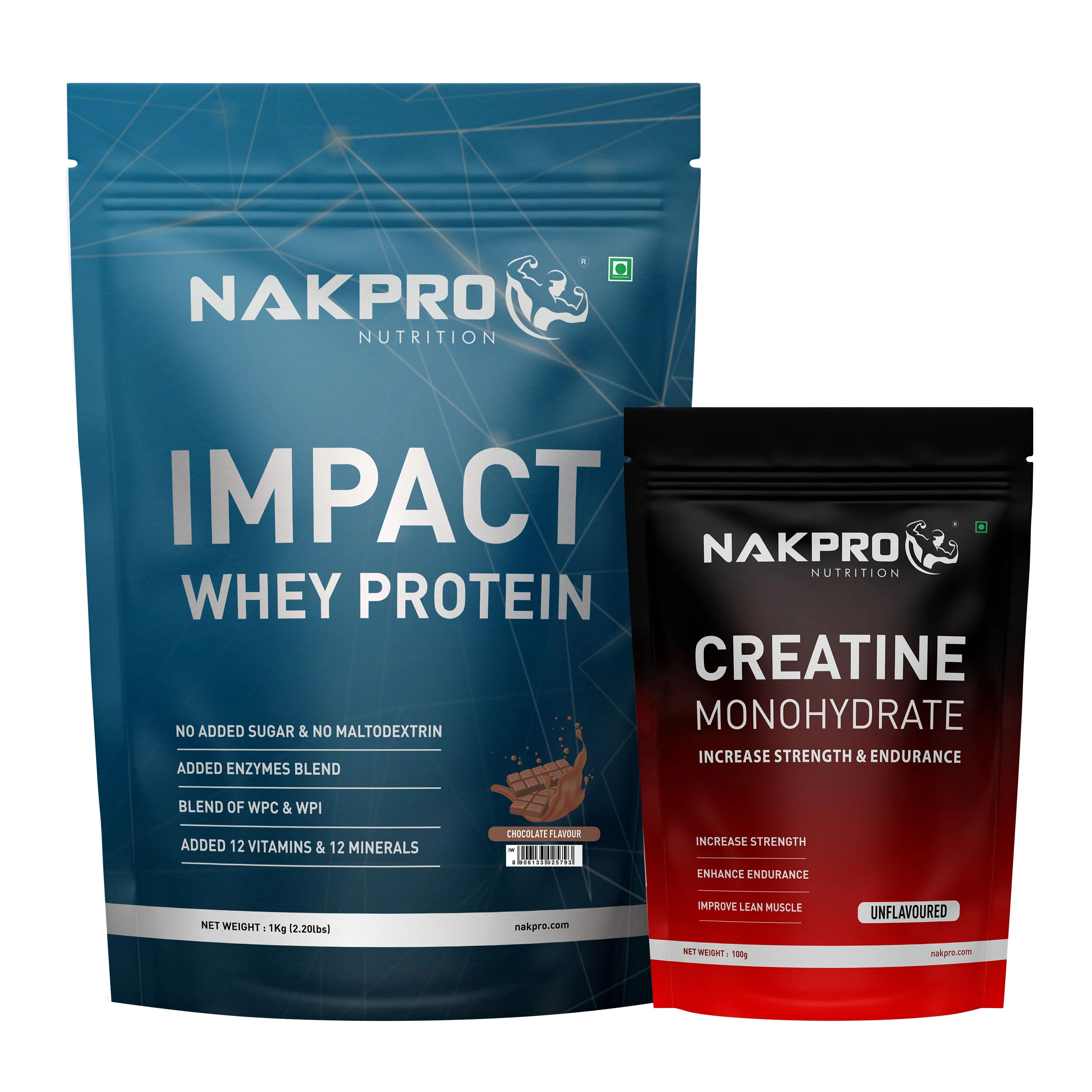 Nakpro Impact Whey Protein | 53g Protein | Whey Isolate & Concentrate Blend | Added Enzymes & Vitamins | Trustified Certified - Image 7