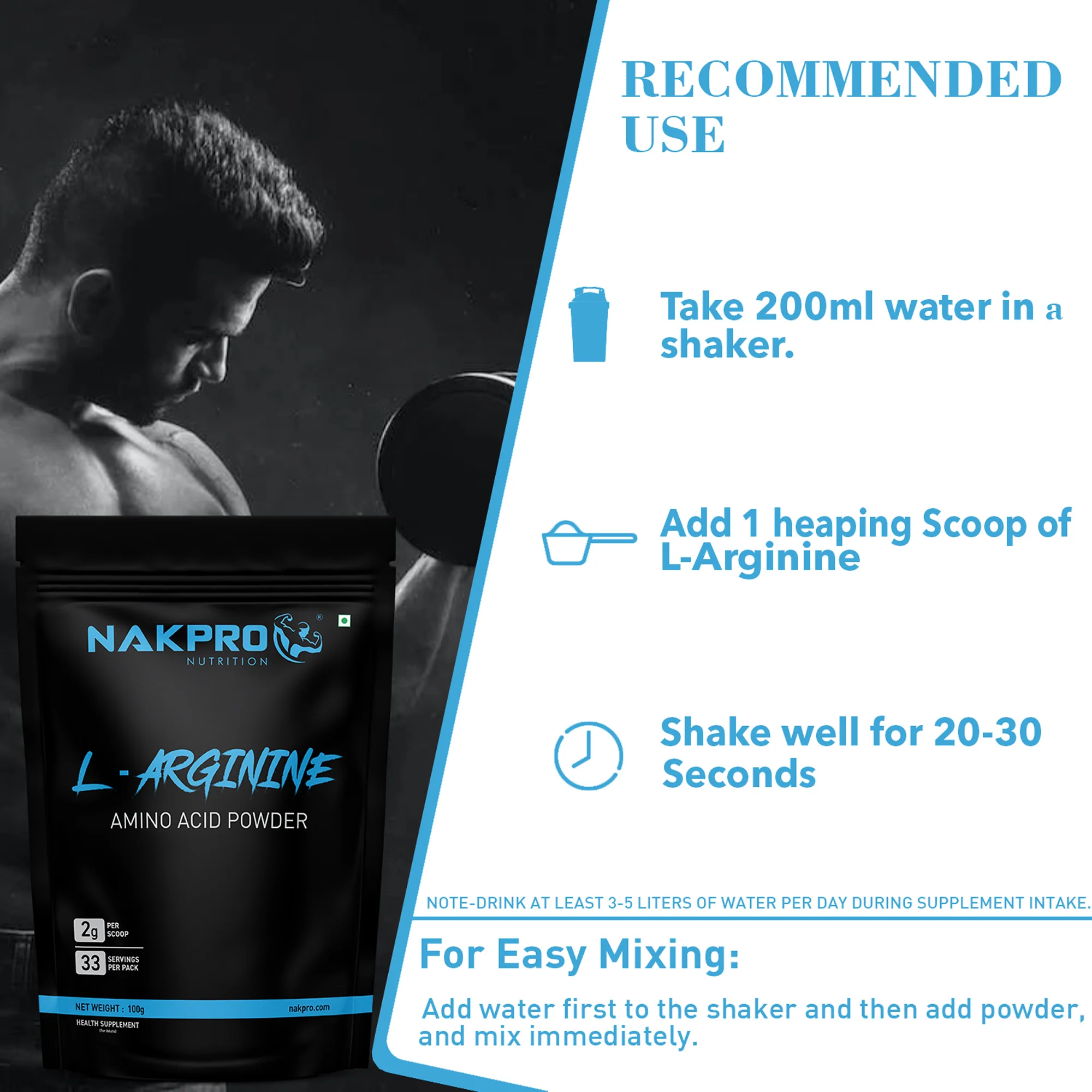 Nakpro L-Arginine | Amino Acid Powder - Image 17