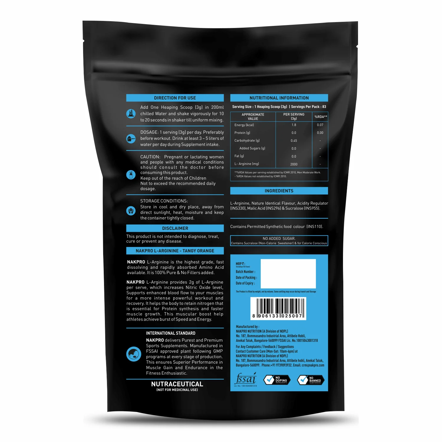 Nakpro L-Arginine | Amino Acid Powder - Image 6