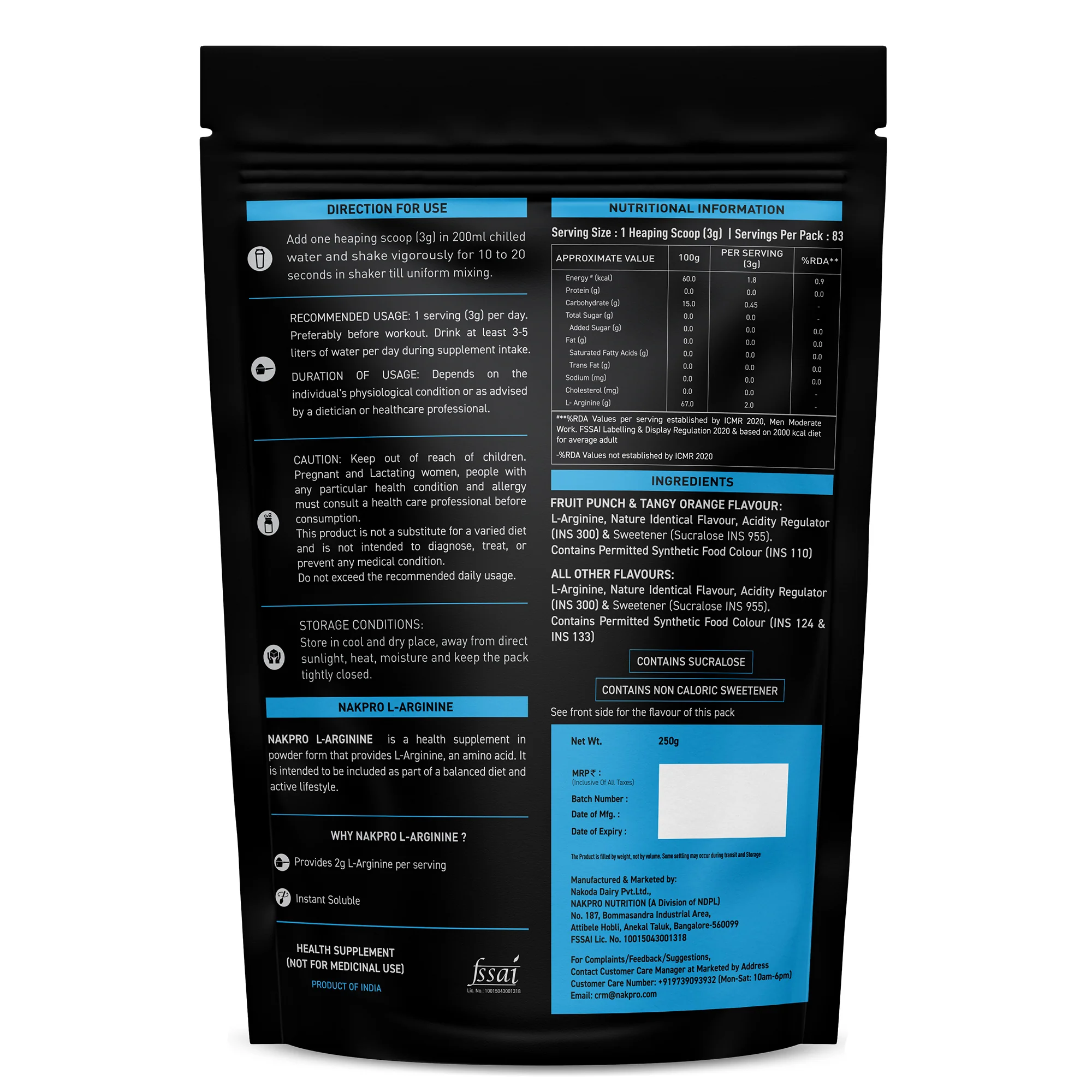 Nakpro L-Arginine | Amino Acid Powder - Image 8