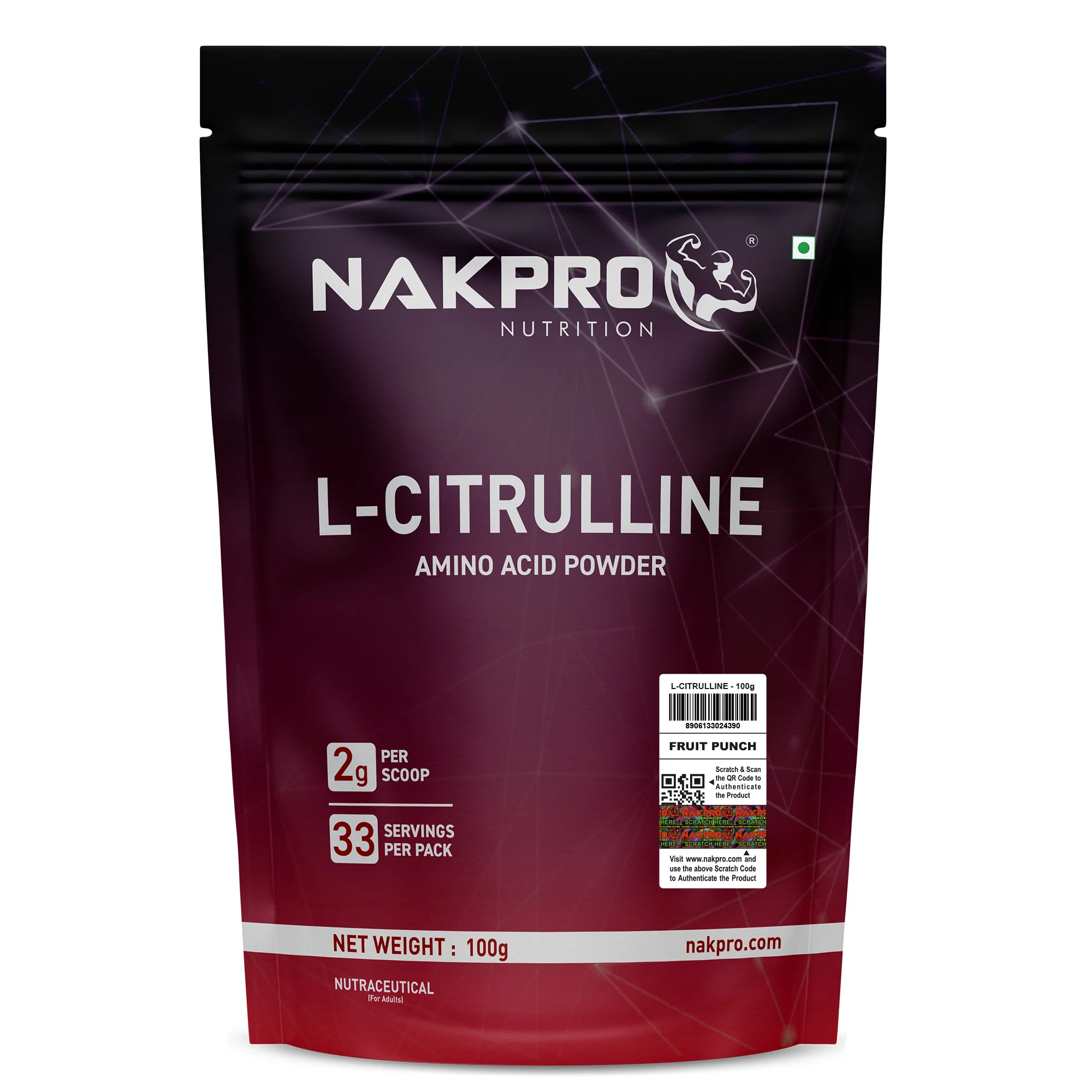 Nakpro L-Citrulline | Amino Acid | Supports Endurance And Exercise Intensity