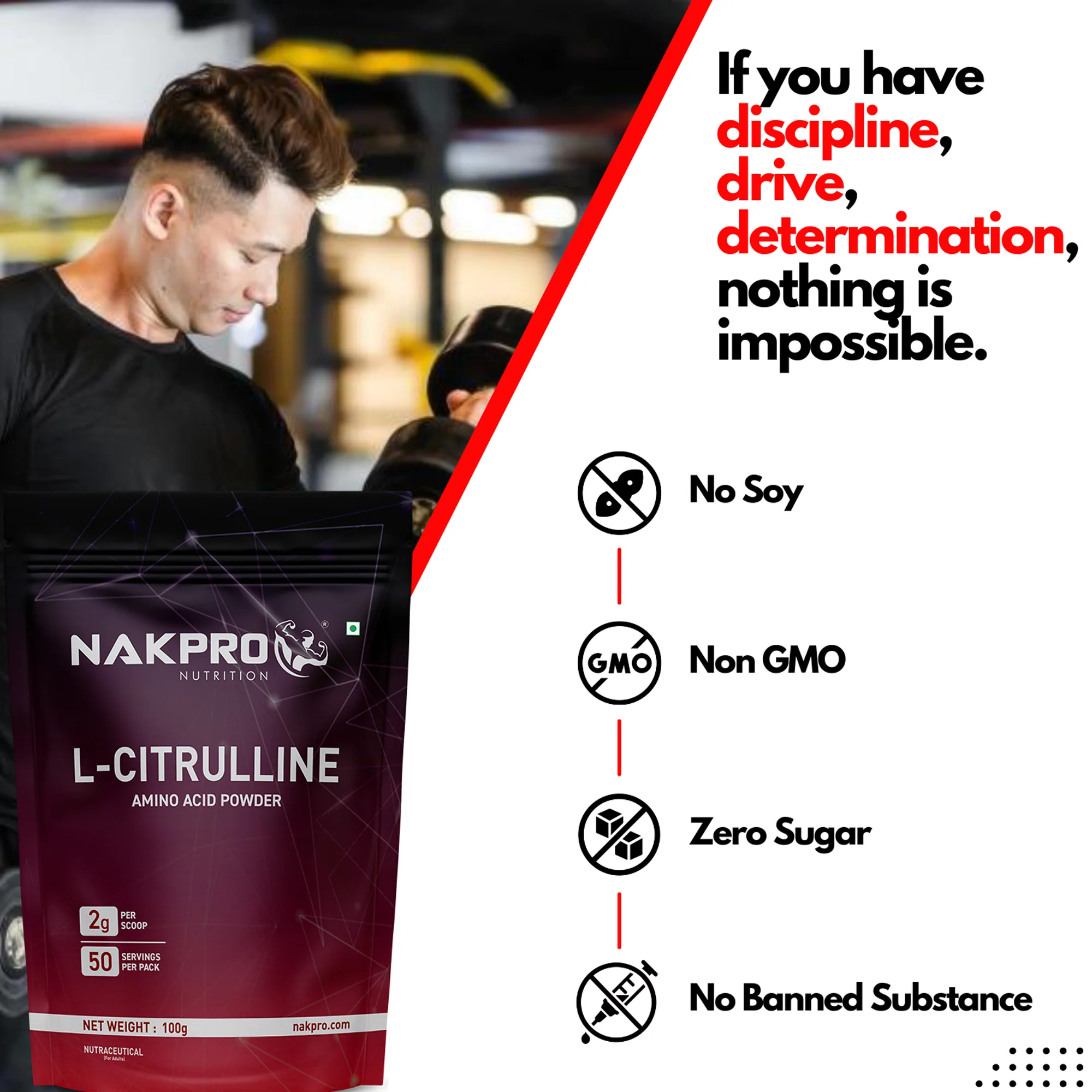 Nakpro L-Citrulline | Amino Acid | Supports Endurance And Exercise Intensity - Image 25