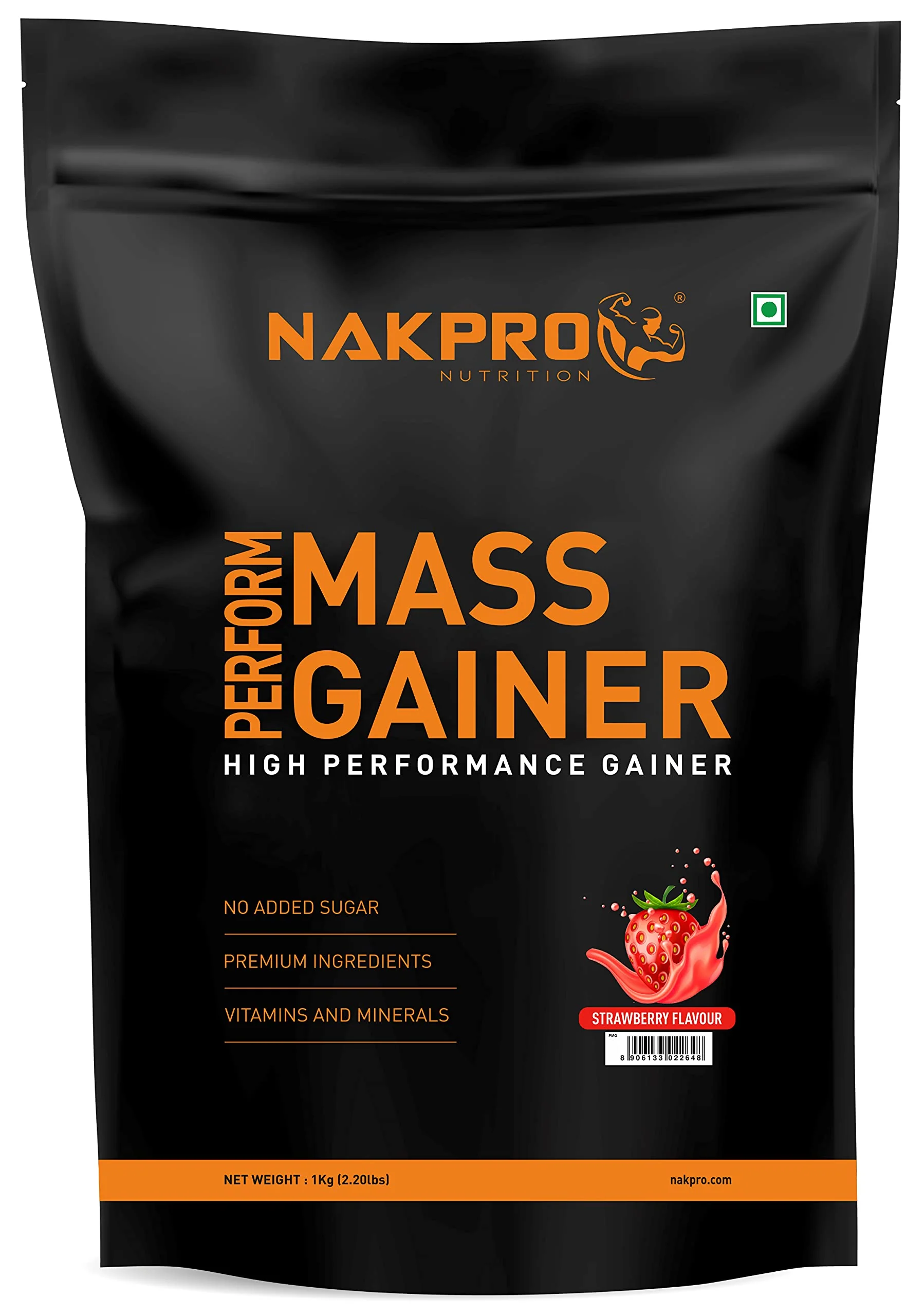 Nakpro Perform Mass Gainer | Protein Mass Gainer | 76g Carbs - Image 11