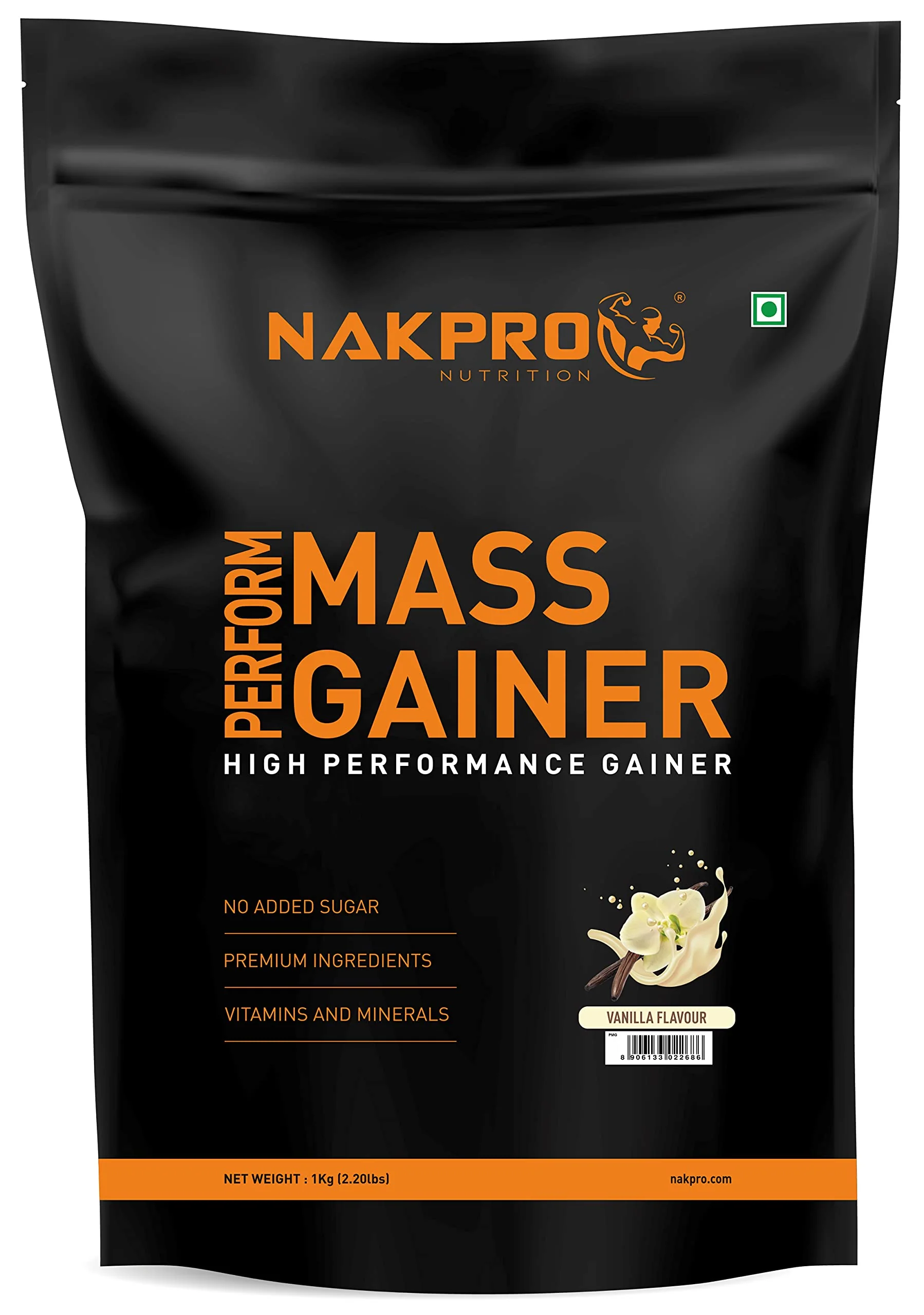 Nakpro Perform Mass Gainer | Protein Mass Gainer | 76g Carbs - Image 12