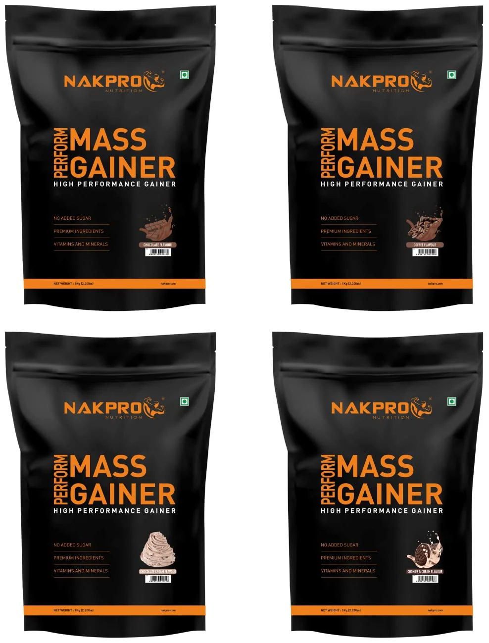 Nakpro Perform Mass Gainer | Protein Mass Gainer | 76g Carbs - Image 13