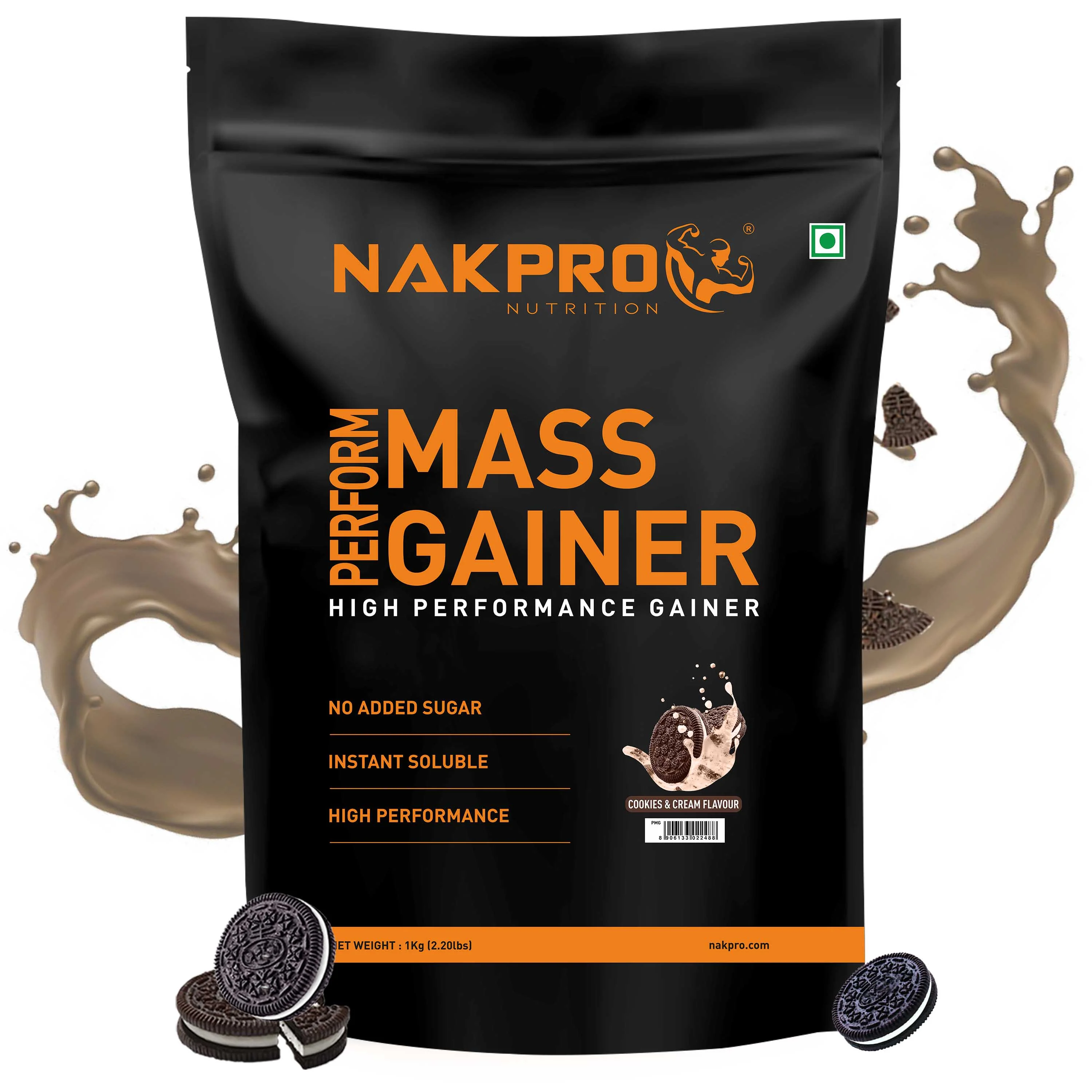 Nakpro Perform Mass Gainer | Protein Mass Gainer | 76g Carbs - Image 30