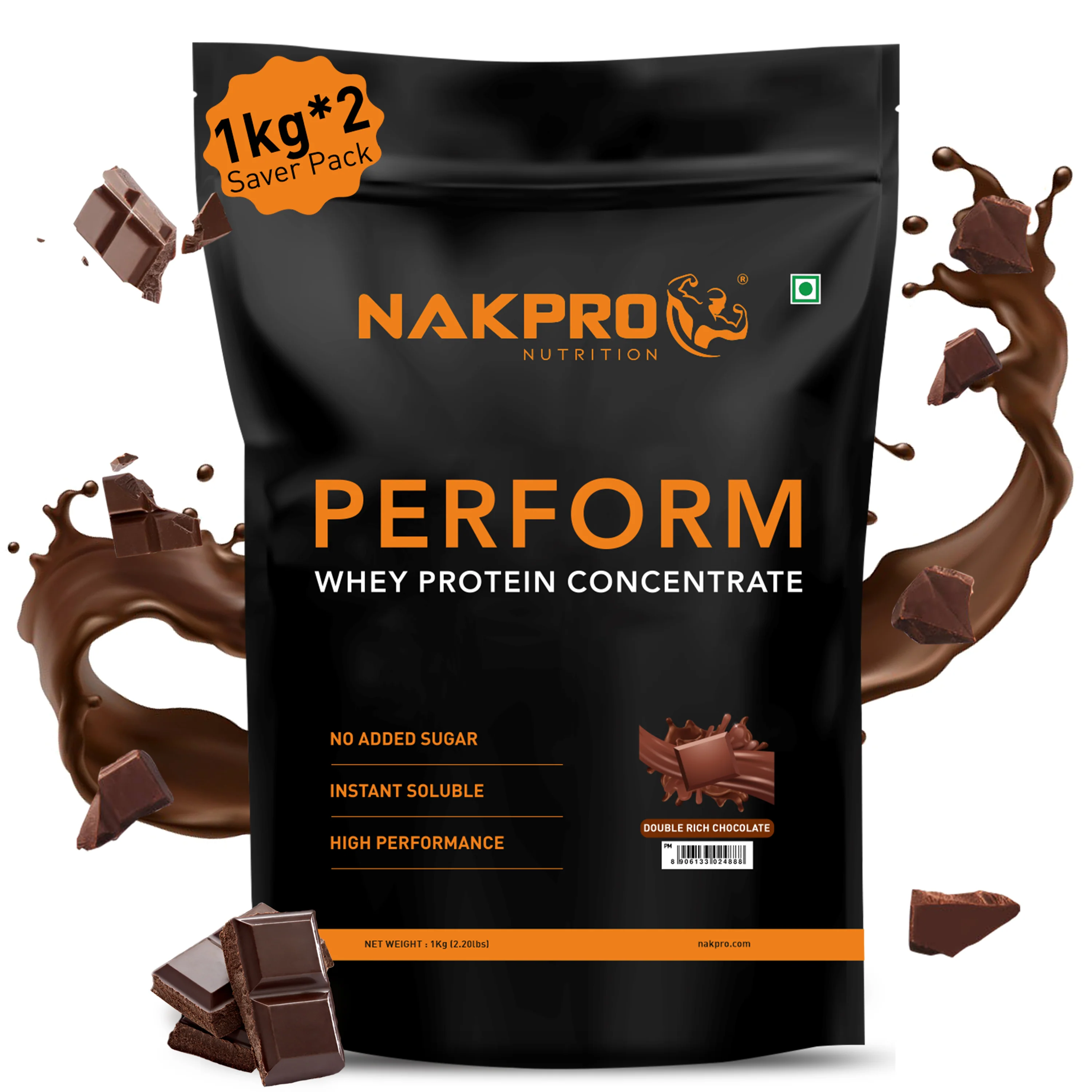 Nakpro Perform Mass Gainer | Protein Mass Gainer | 76g Carbs - Image 50
