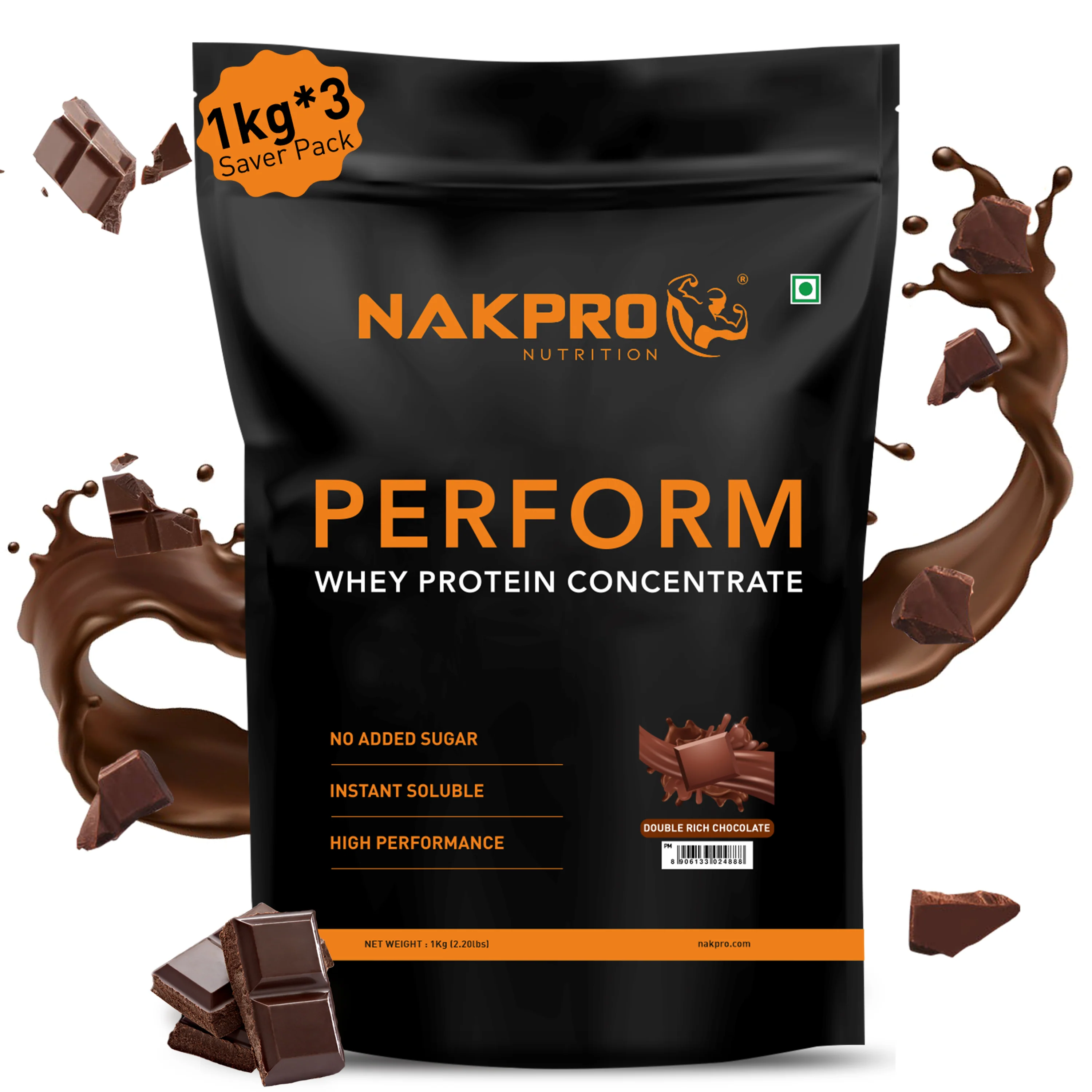 Nakpro Perform Mass Gainer | Protein Mass Gainer | 76g Carbs - Image 51