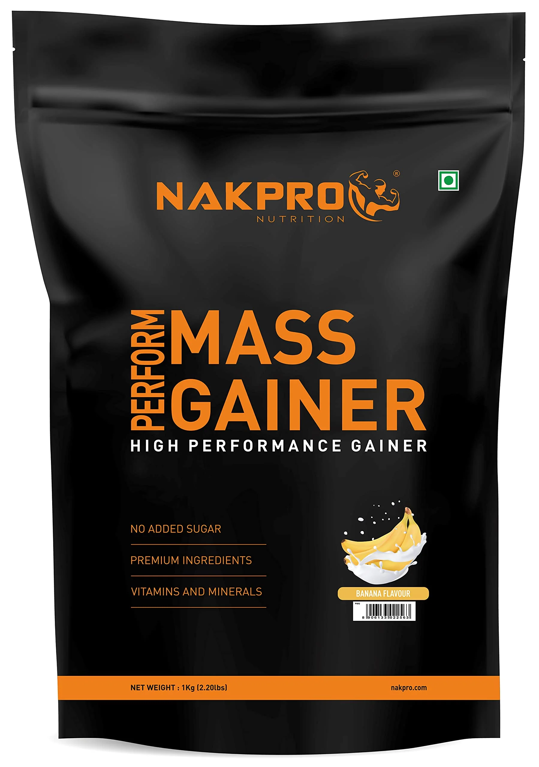 Nakpro Perform Mass Gainer | Protein Mass Gainer | 76g Carbs - Image 6