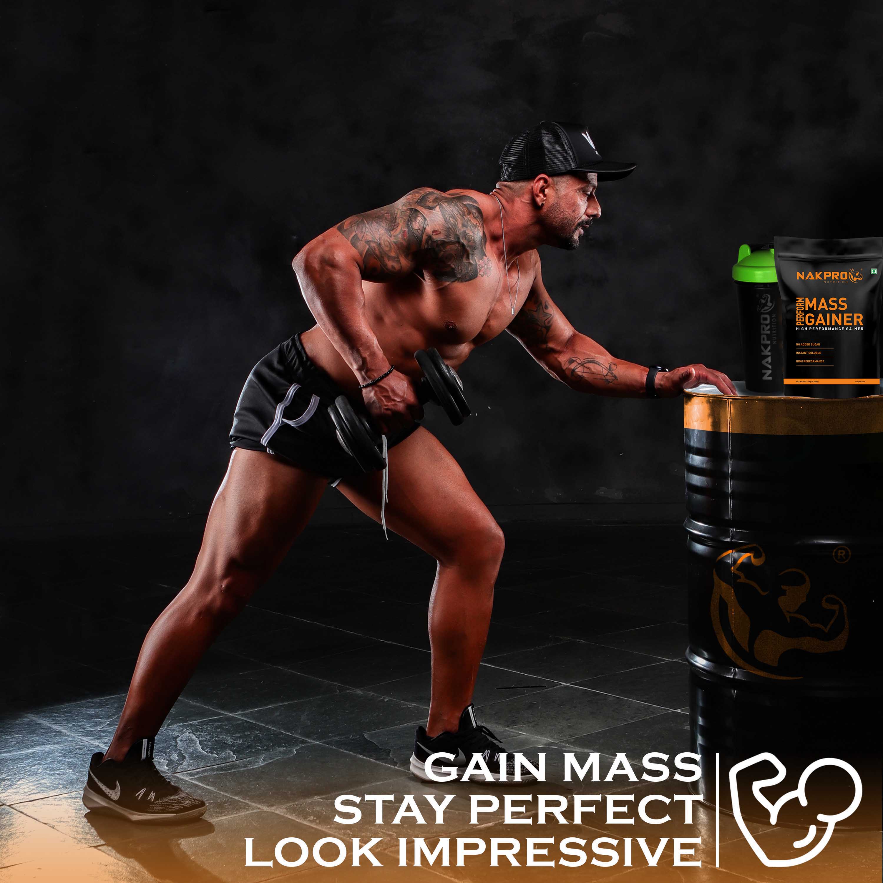 Nakpro Perform Mass Gainer | Protein Mass Gainer | 76g Carbs - Image 60
