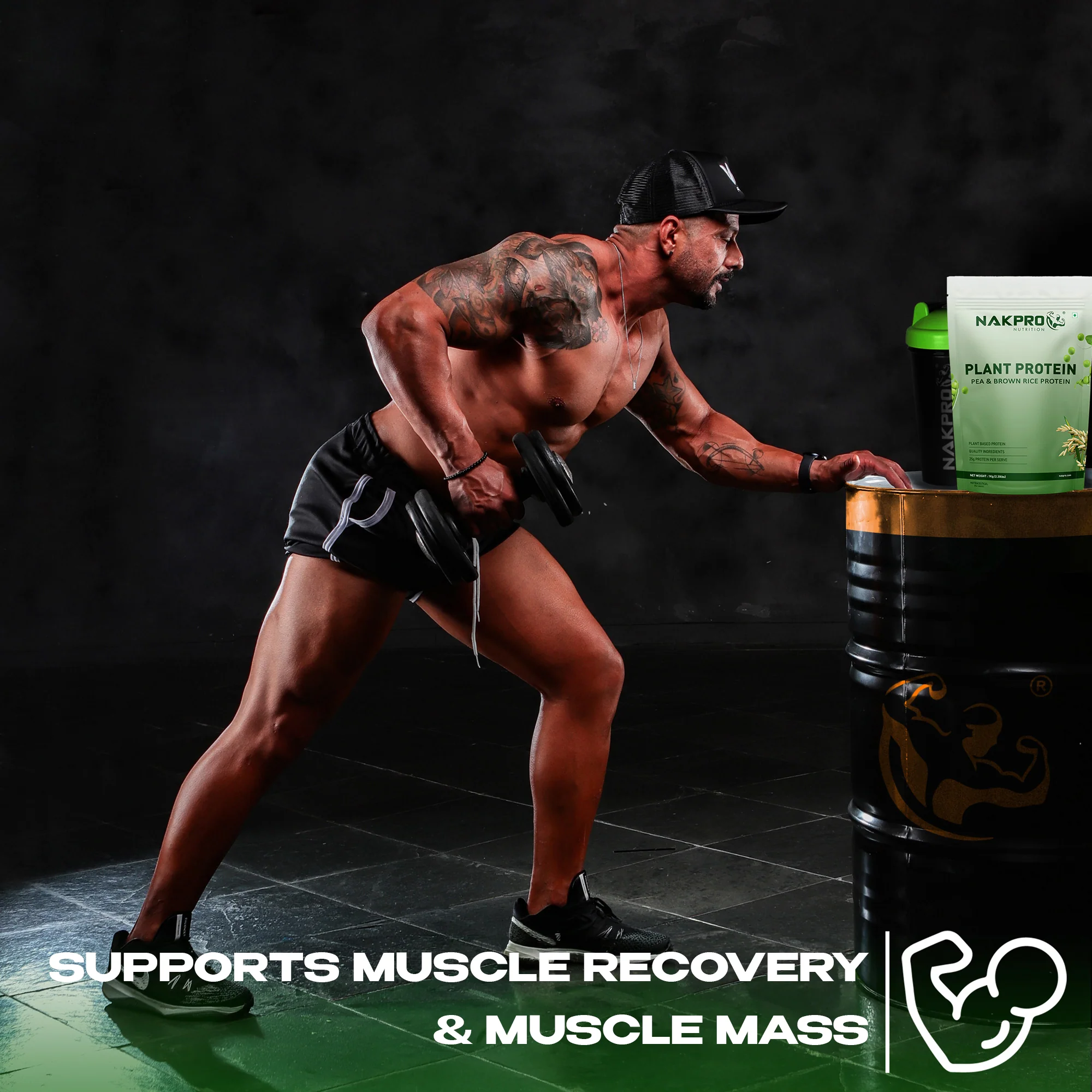 Nakpro Plant Protein Powder | 70g Protein | Pea & Brown Rice Protein Blend | Trustified Certified - Image 39