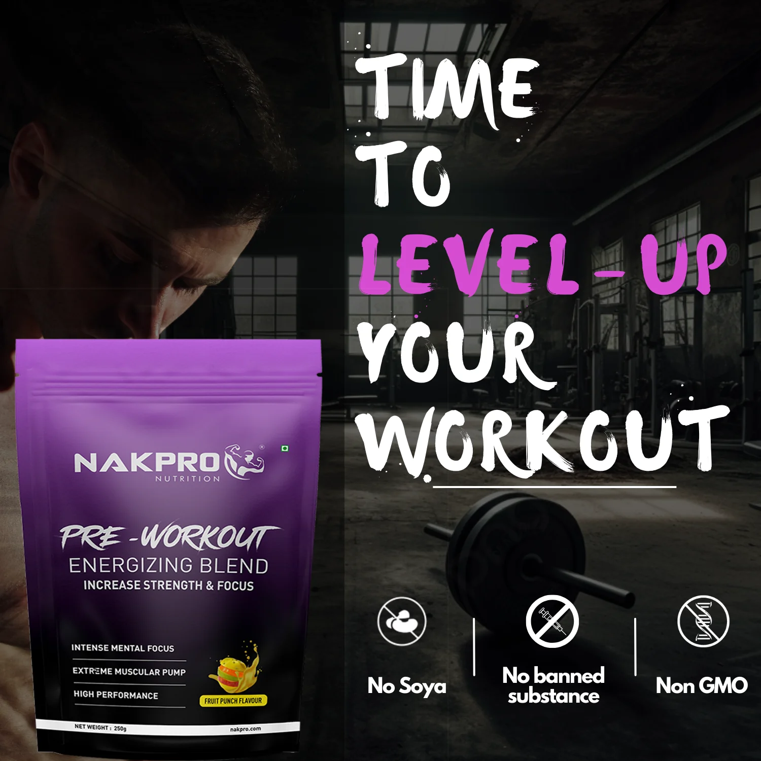 Nakpro Pre-Workout Supplement | Supports Energy, Focus & Performance - Image 26
