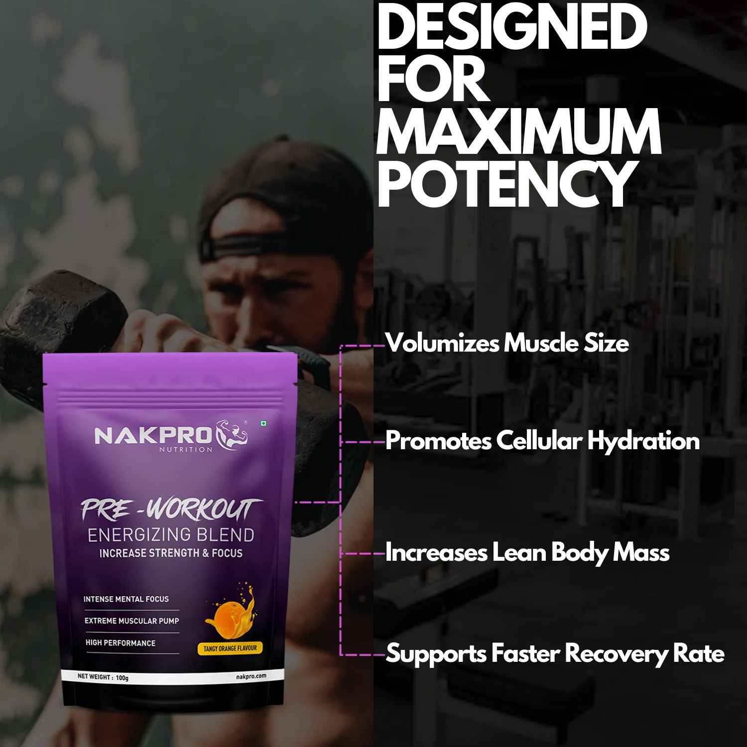Nakpro Pre-Workout Supplement | Supports Energy, Focus & Performance - Image 30