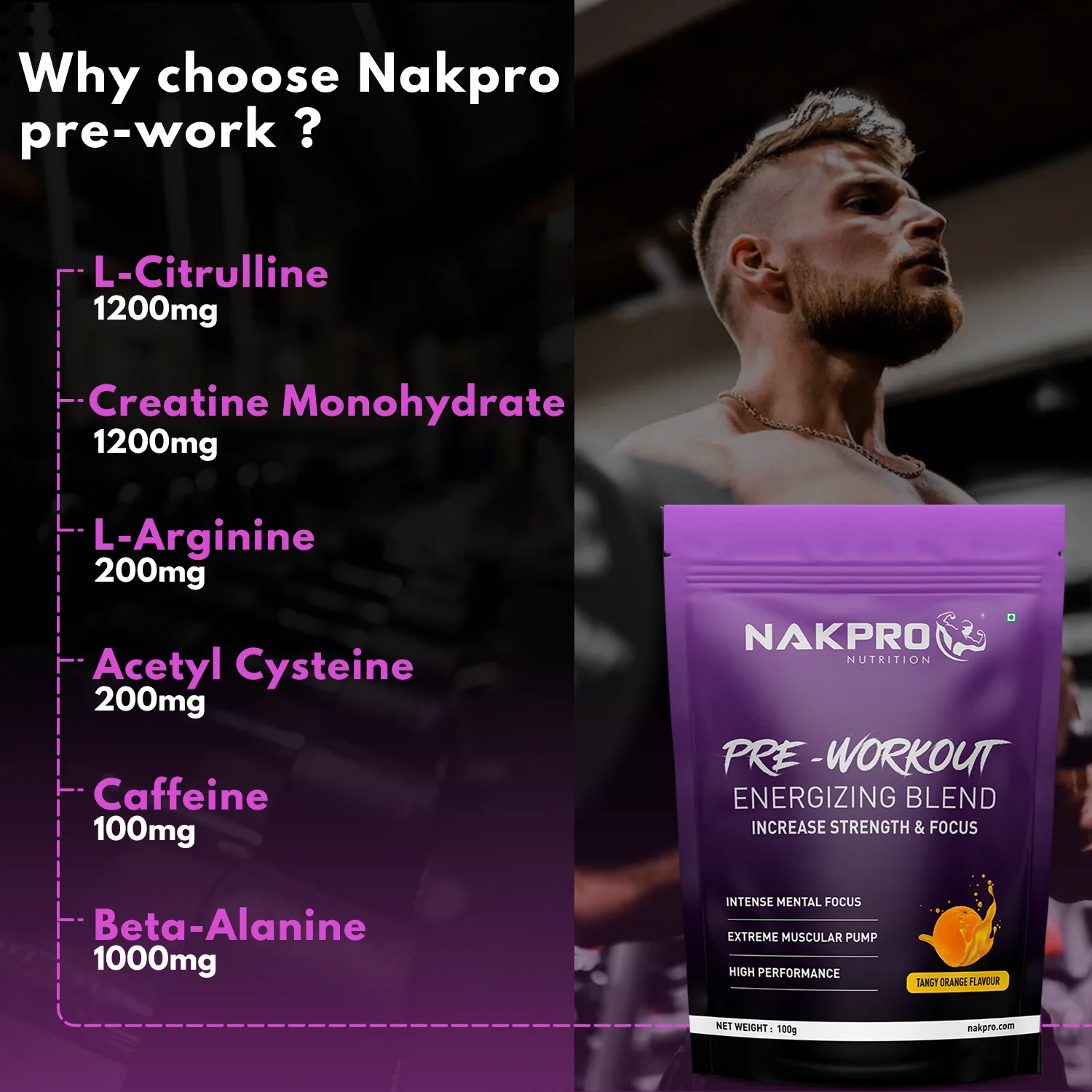 Nakpro Pre-Workout Supplement | Supports Energy, Focus & Performance - Image 31