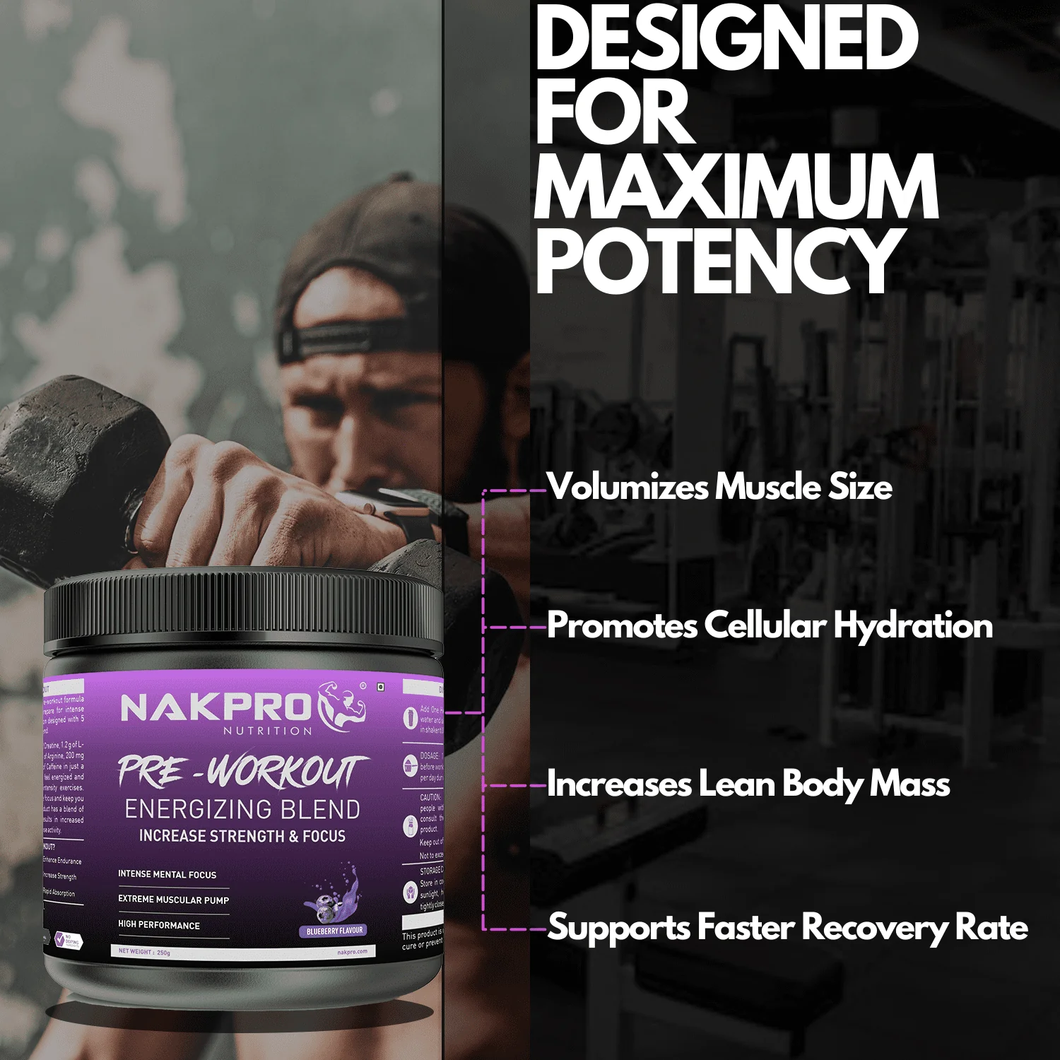 Nakpro Pre-Workout Supplement | Supports Energy, Focus & Performance - Image 44