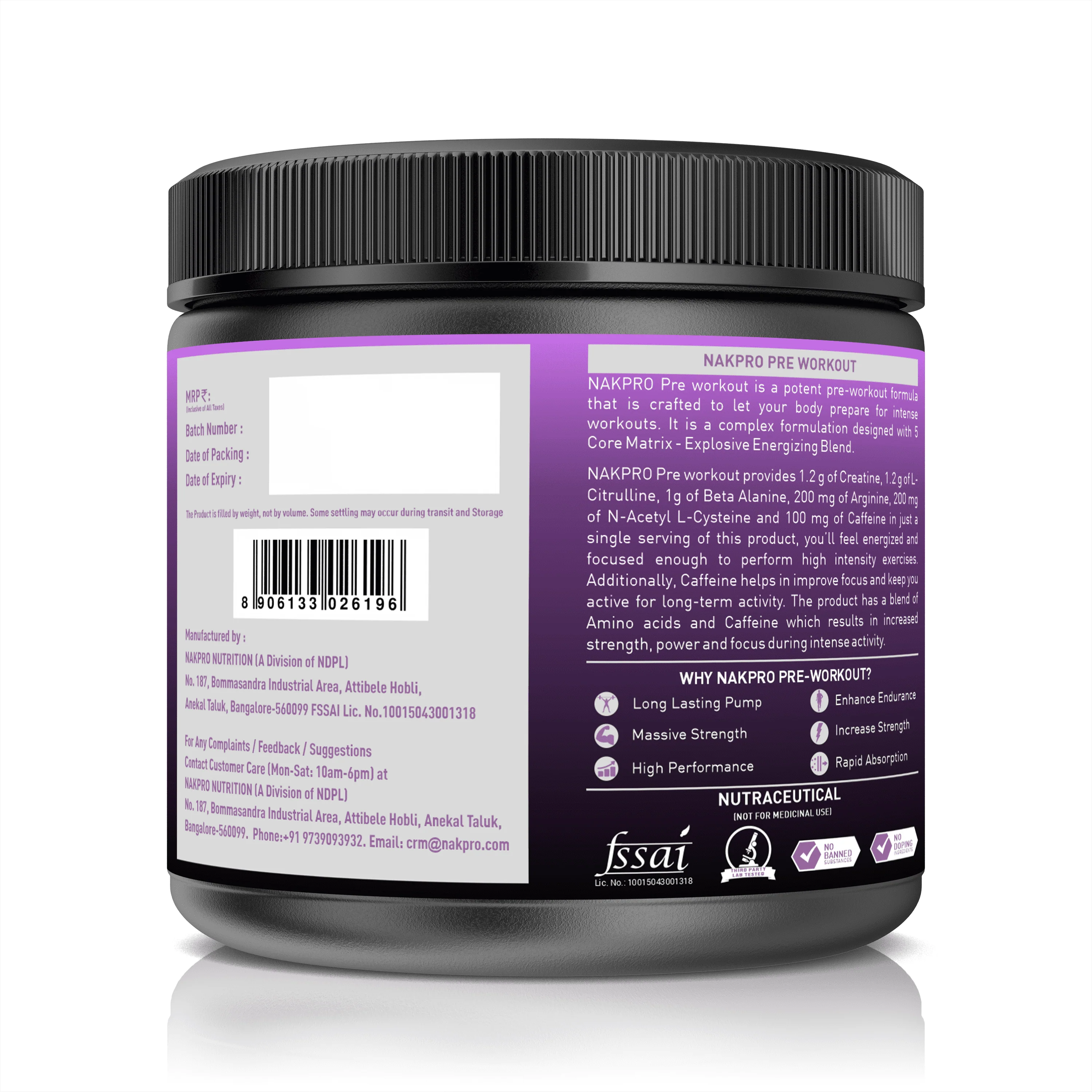 Nakpro Pre-Workout Supplement | Supports Energy, Focus & Performance - Image 46