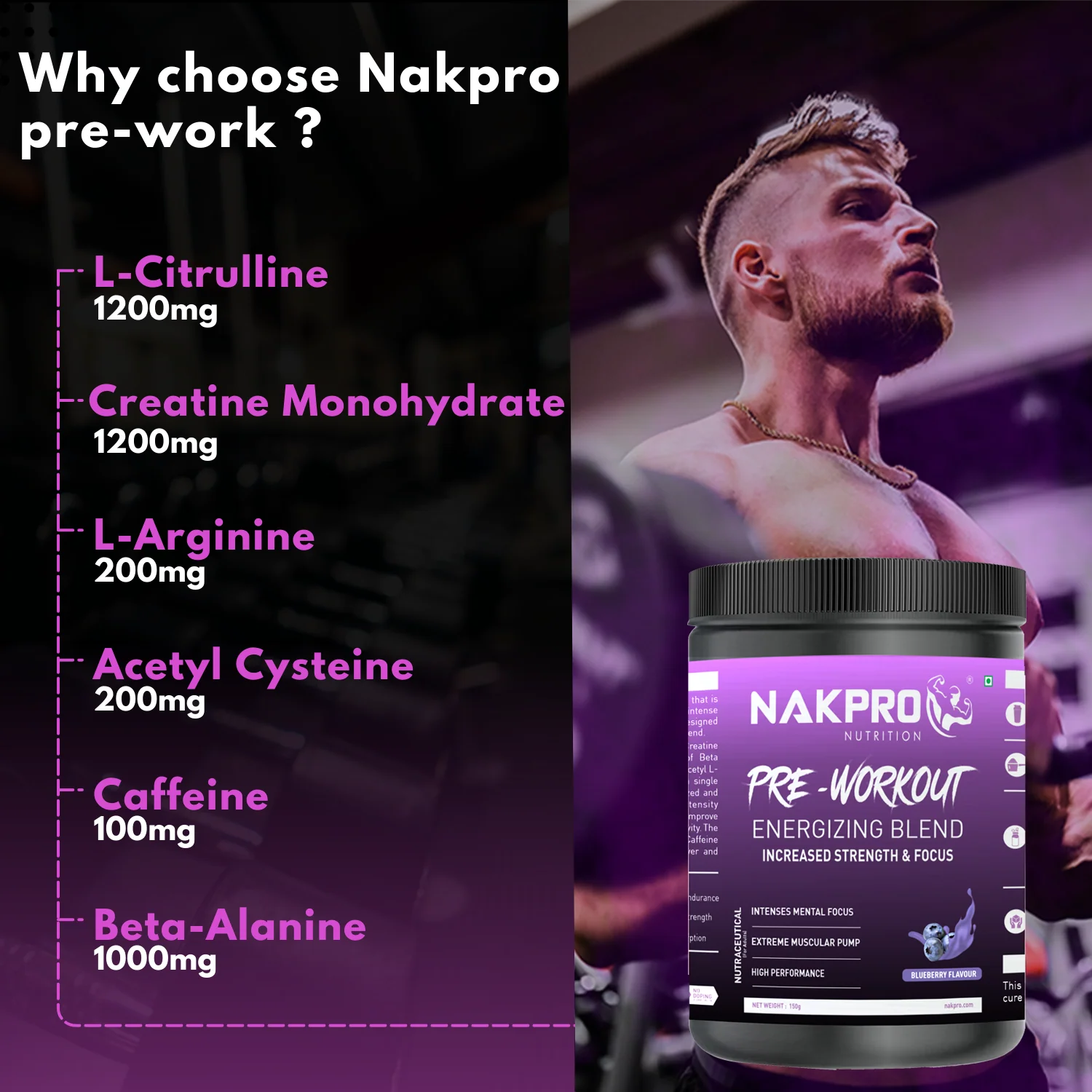 Nakpro Pre-Workout Supplement | Supports Energy, Focus & Performance - Image 52