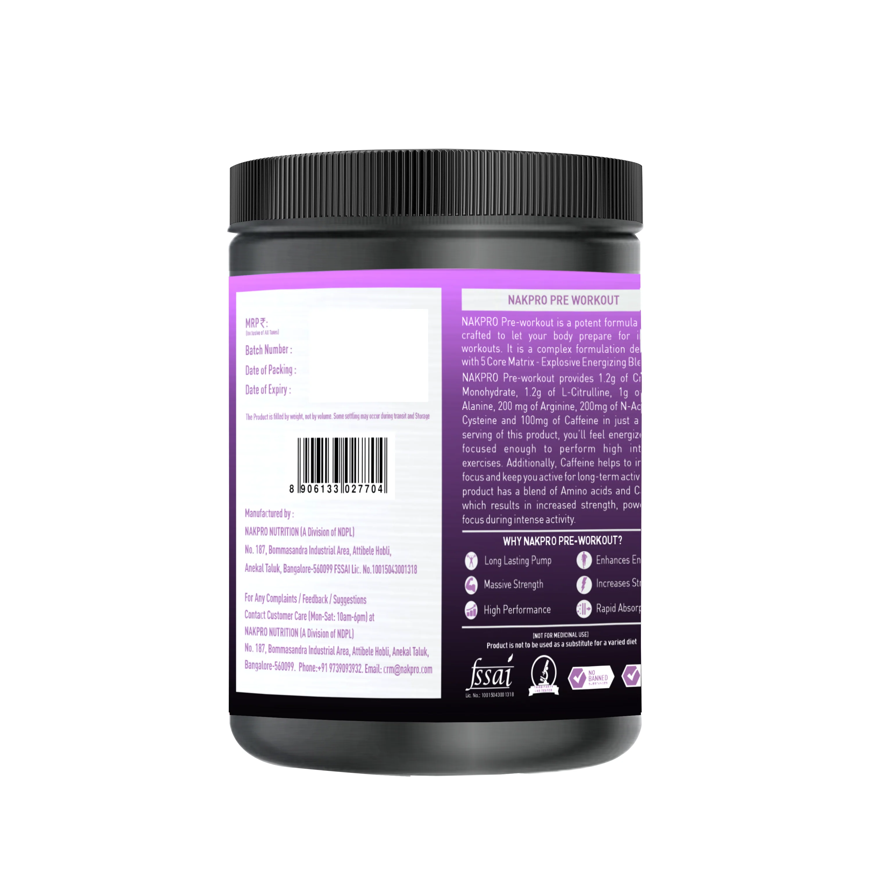 Nakpro Pre-Workout Supplement | Supports Energy, Focus & Performance - Image 53