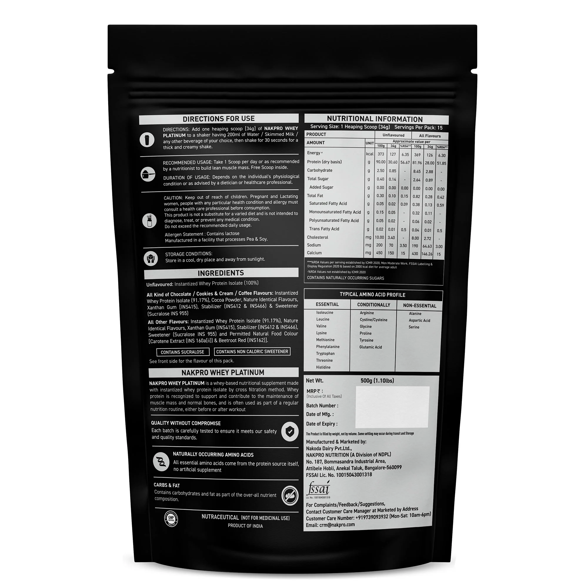 Nakpro Platinum Whey Protein Isolate | 82g Protein | Trustified Certified - Image 181