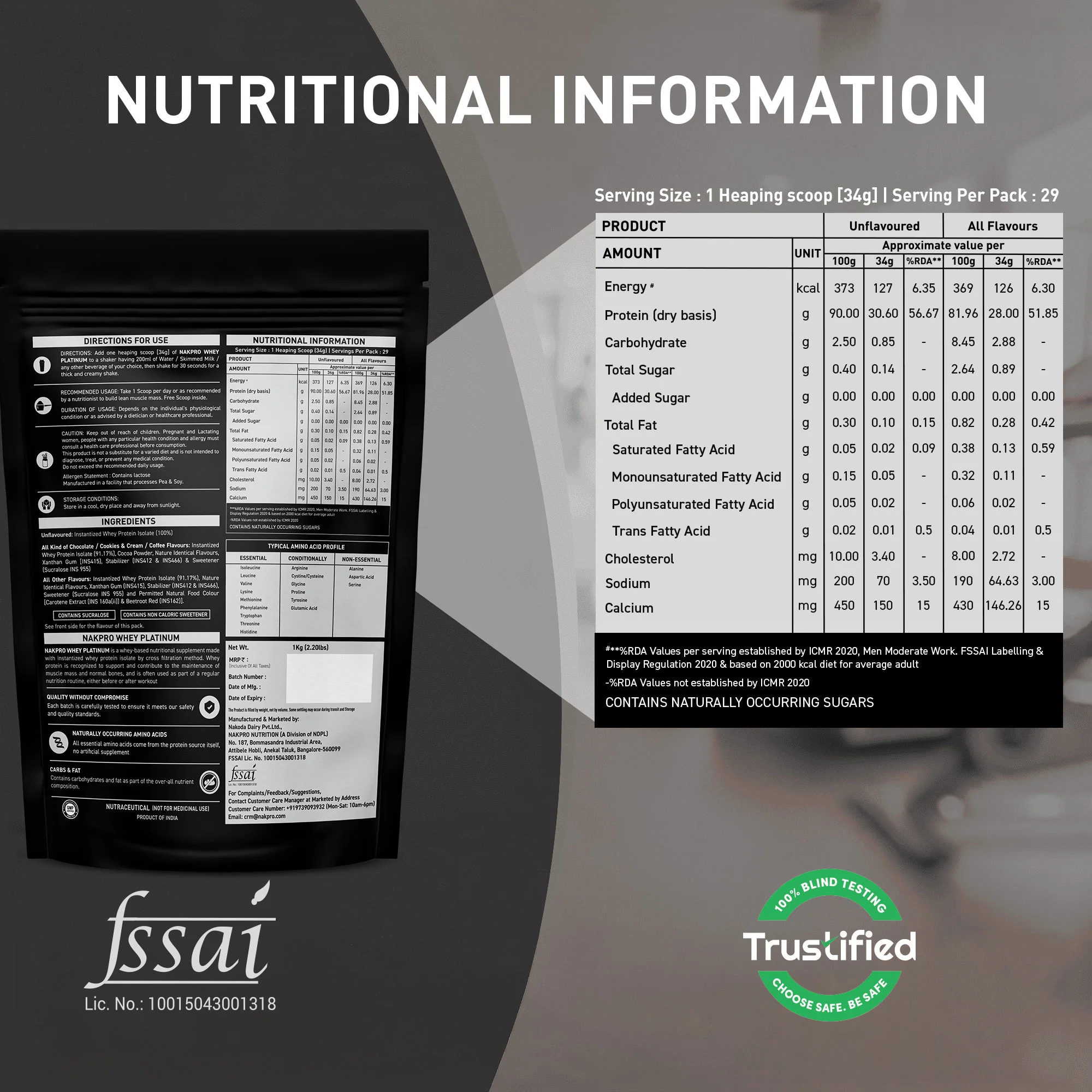 Nakpro Platinum Whey Protein Isolate | 82g Protein | Trustified Certified - Image 187
