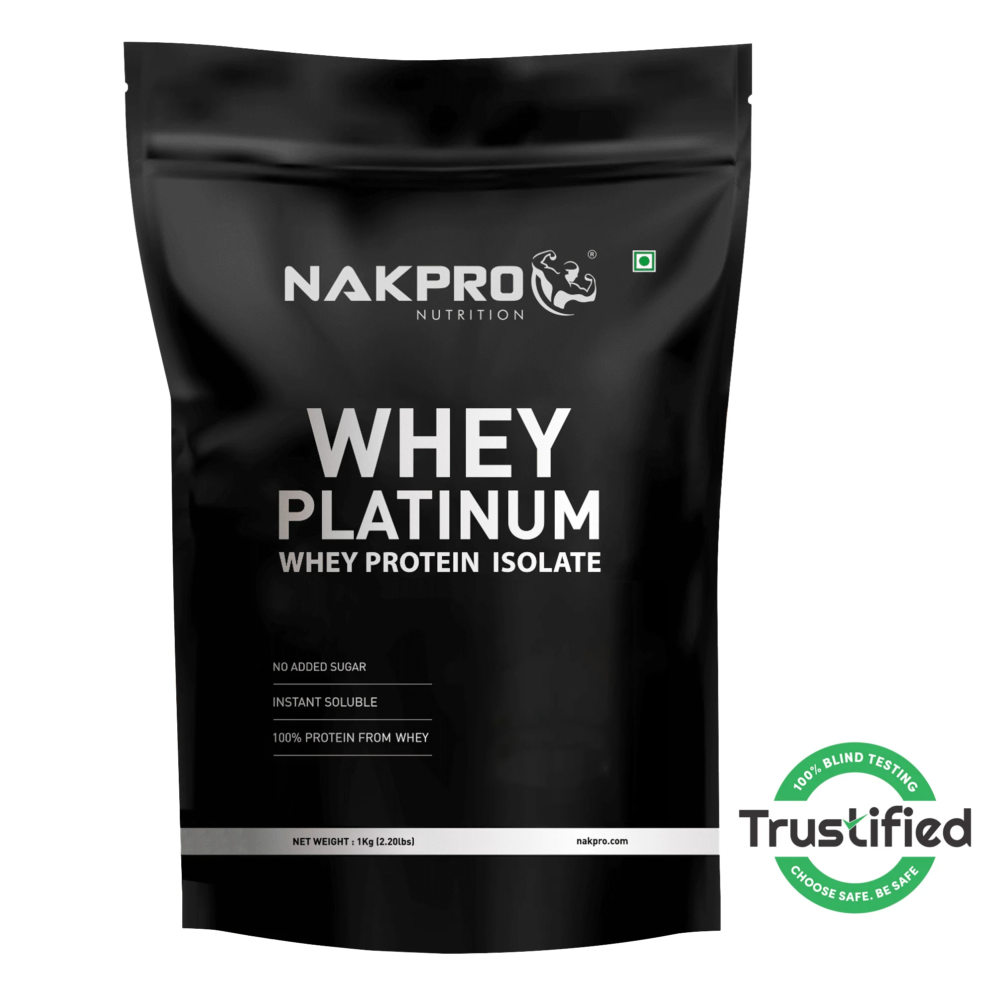 Nakpro Platinum Whey Protein Isolate | 82g Protein | Trustified Certified - Image 2