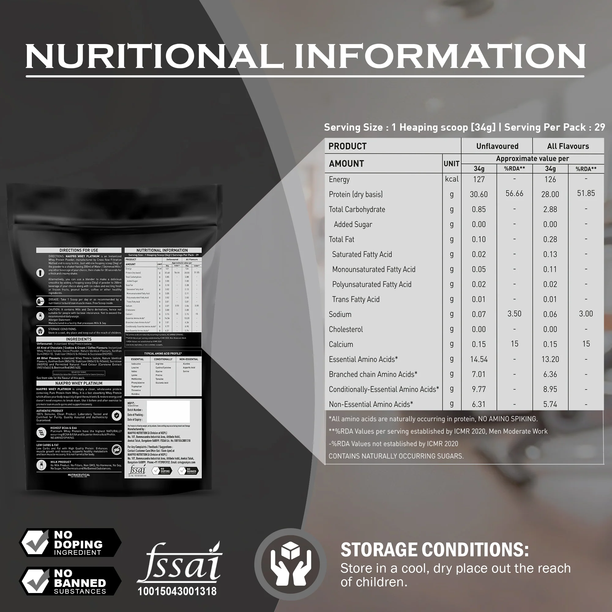 Nakpro Platinum Whey Protein Isolate | 82g Protein | Trustified Certified - Image 56