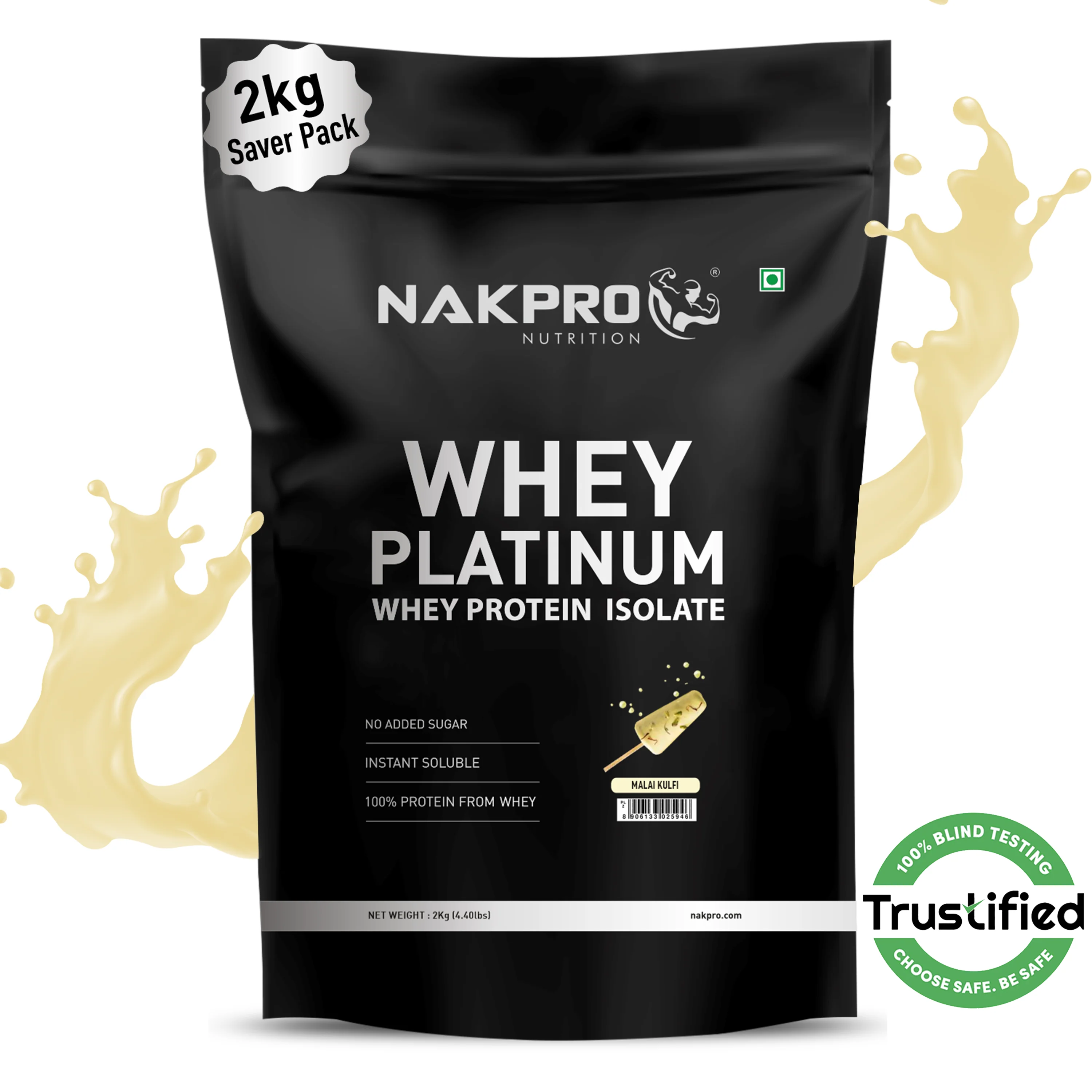 Nakpro Platinum Whey Protein Isolate | 82g Protein | Trustified Certified - Image 78
