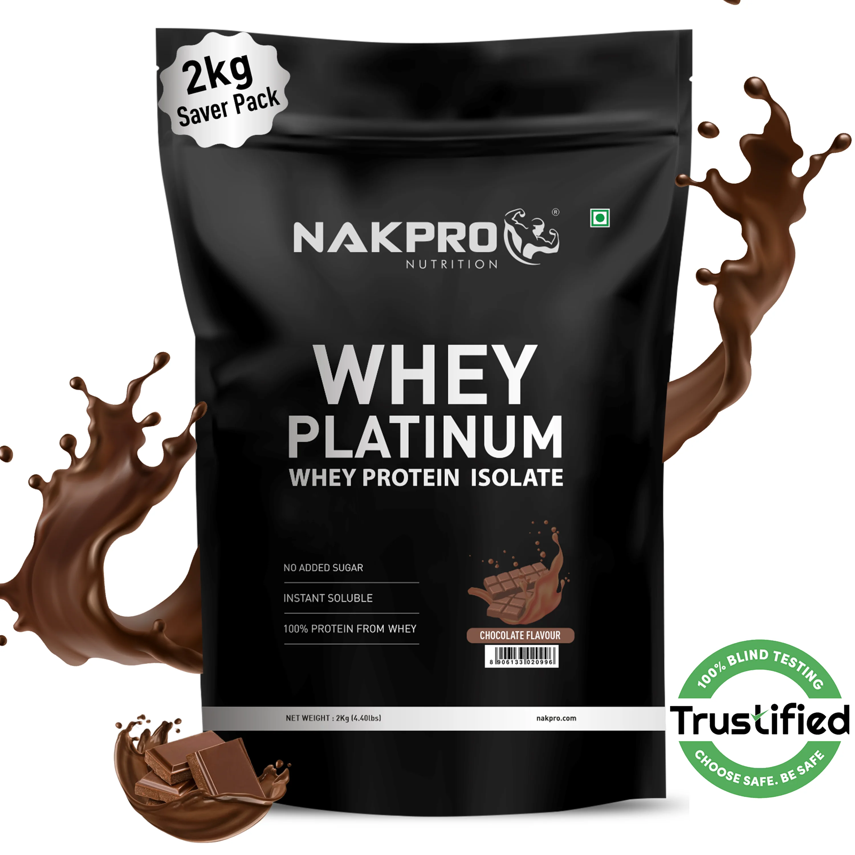 Nakpro Platinum Whey Protein Isolate | 82g Protein | Trustified Certified - Image 82